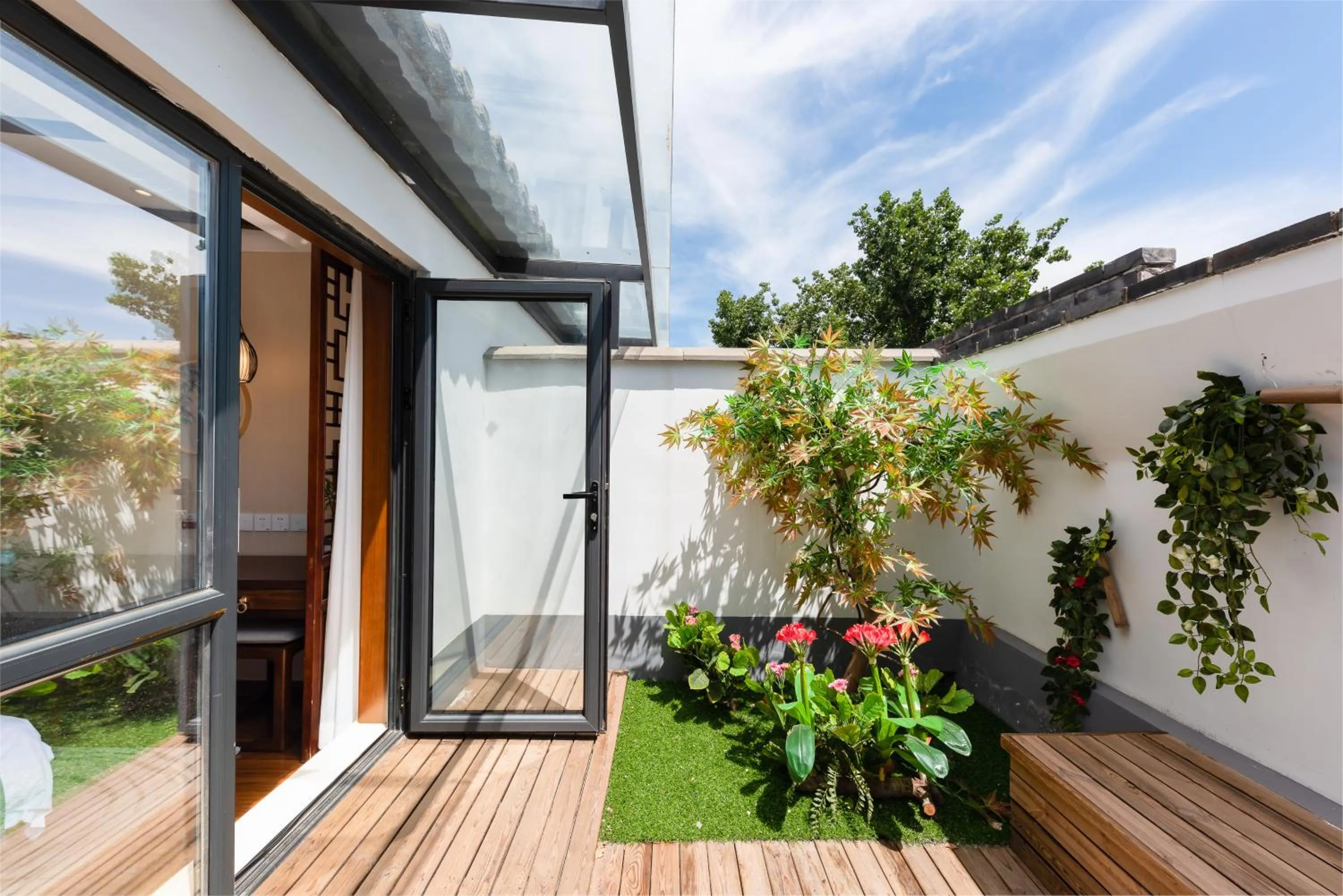 Balcony/Terrace in Chinese Culture Holiday Hotel 唐府