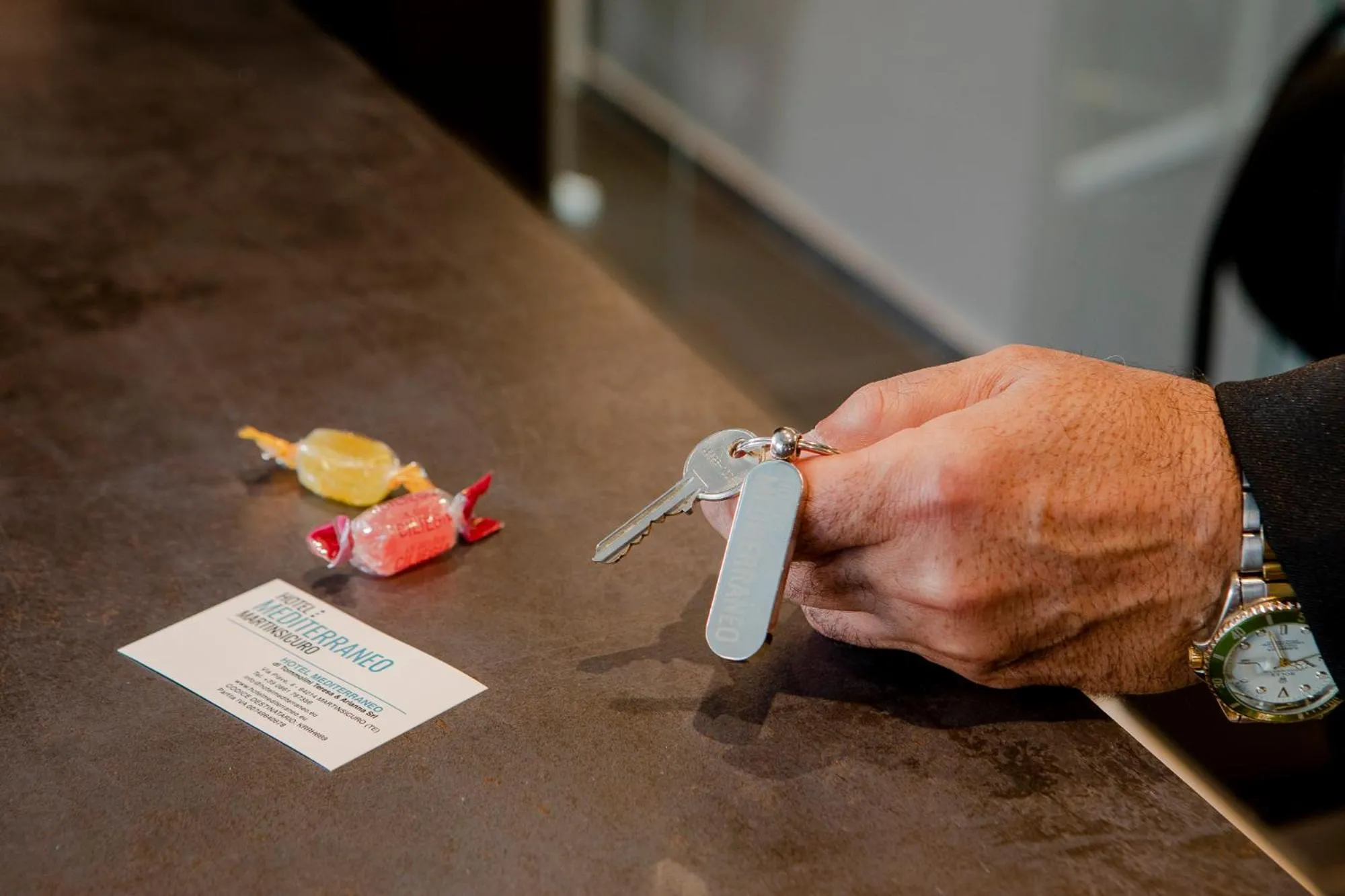 Lobby or reception in Hotel Mediterraneo