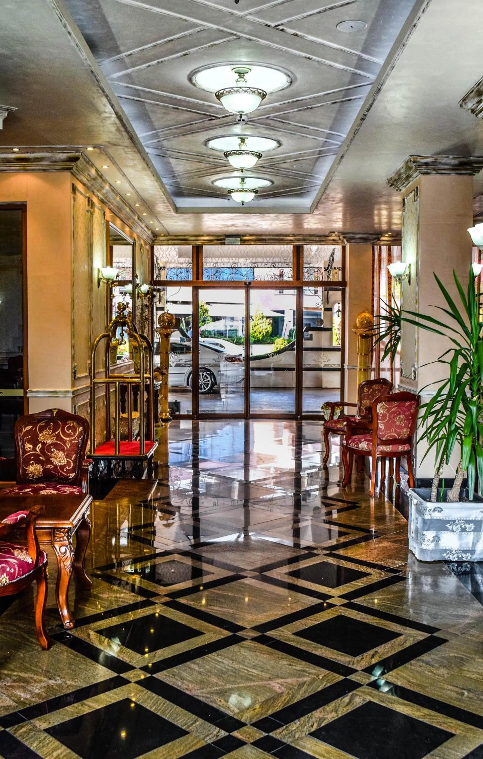 Lobby or reception in Karolina Hotel