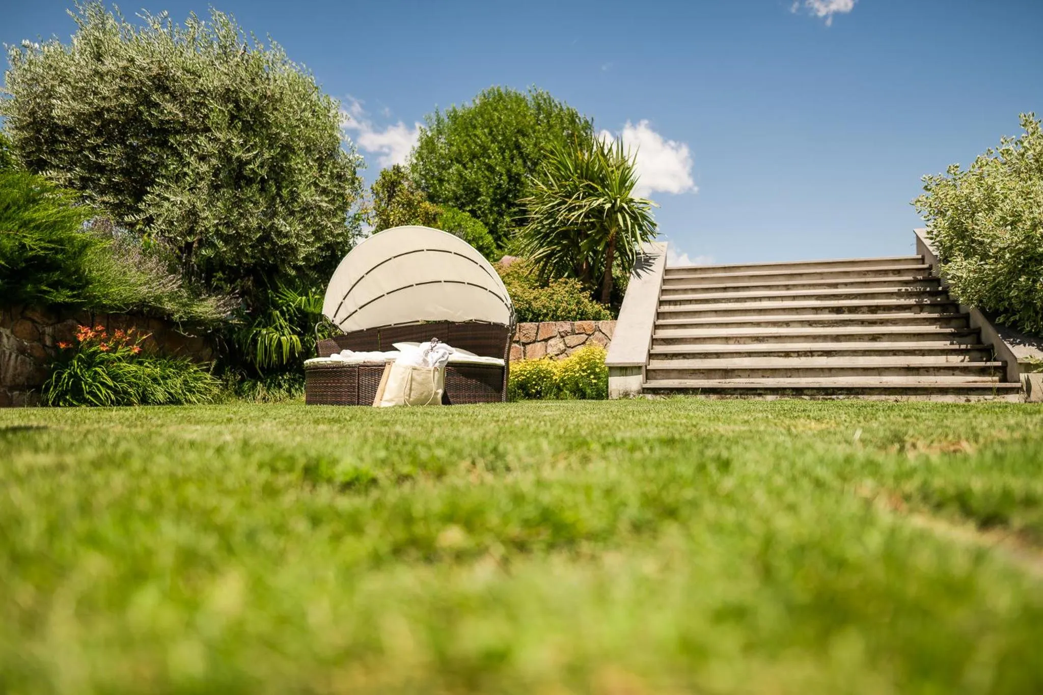 Garden in Hotel Mandelhof