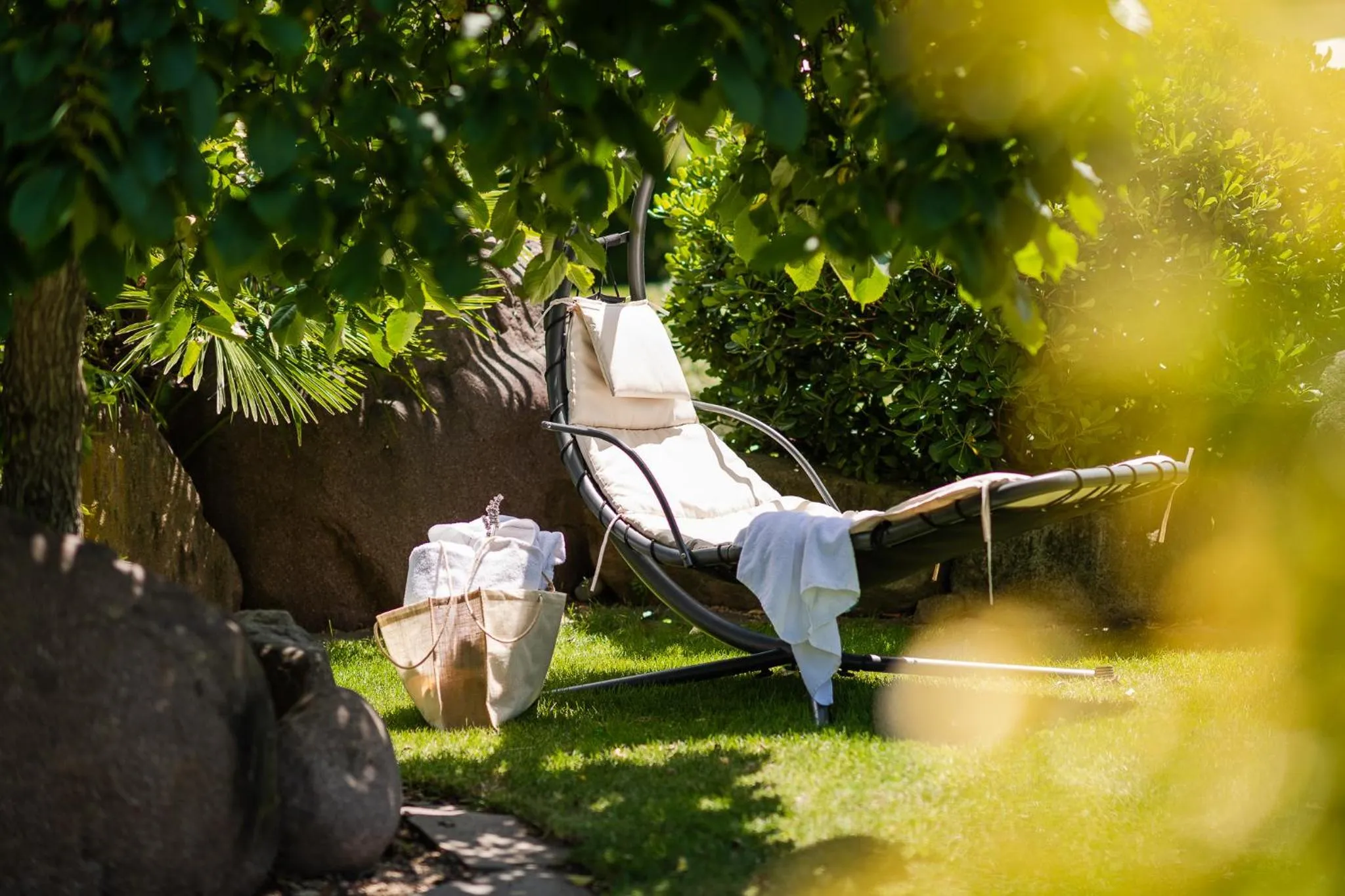 Garden in Hotel Mandelhof