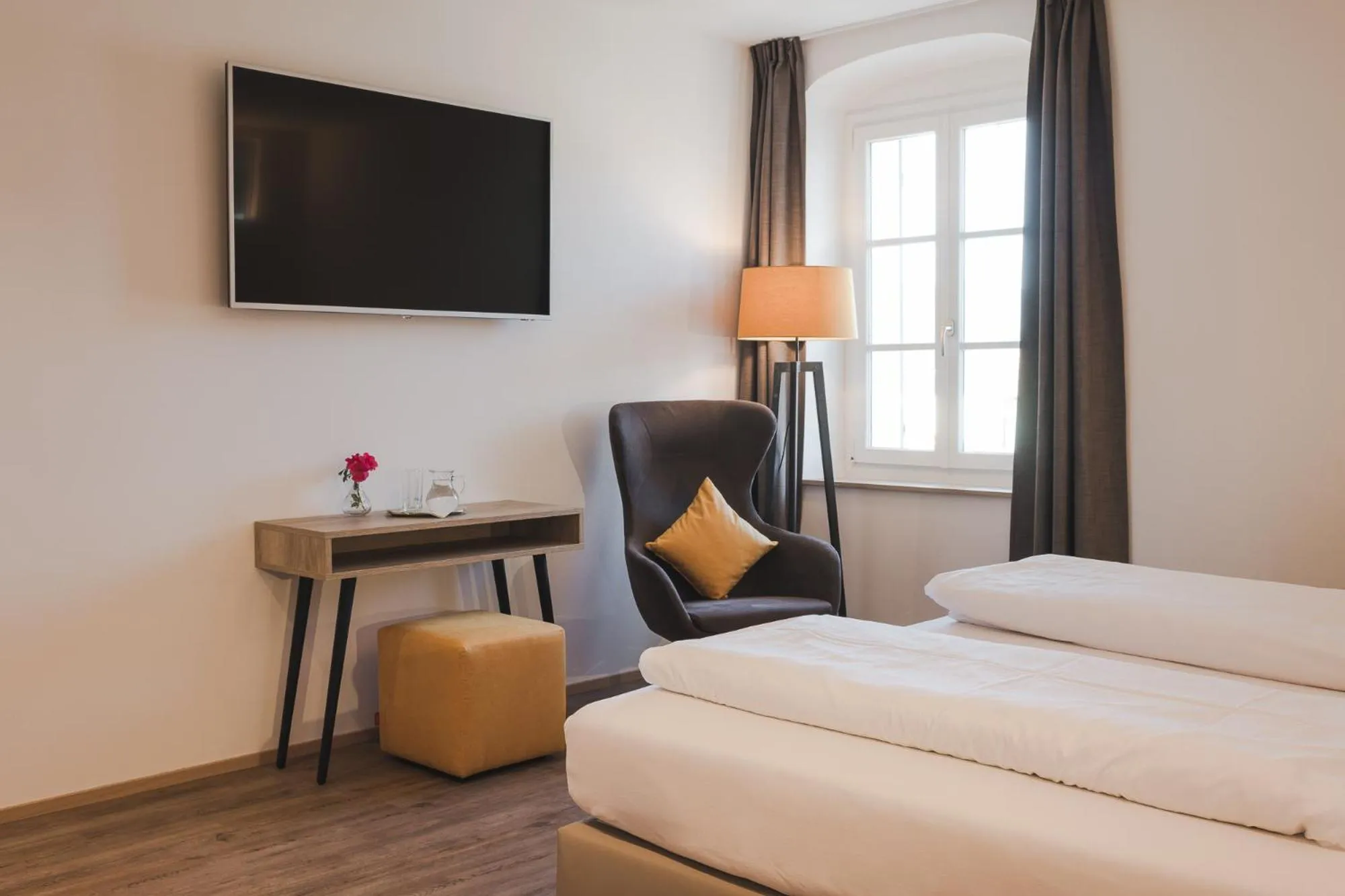 Decorative detail, Bed in Hotel Mandelhof