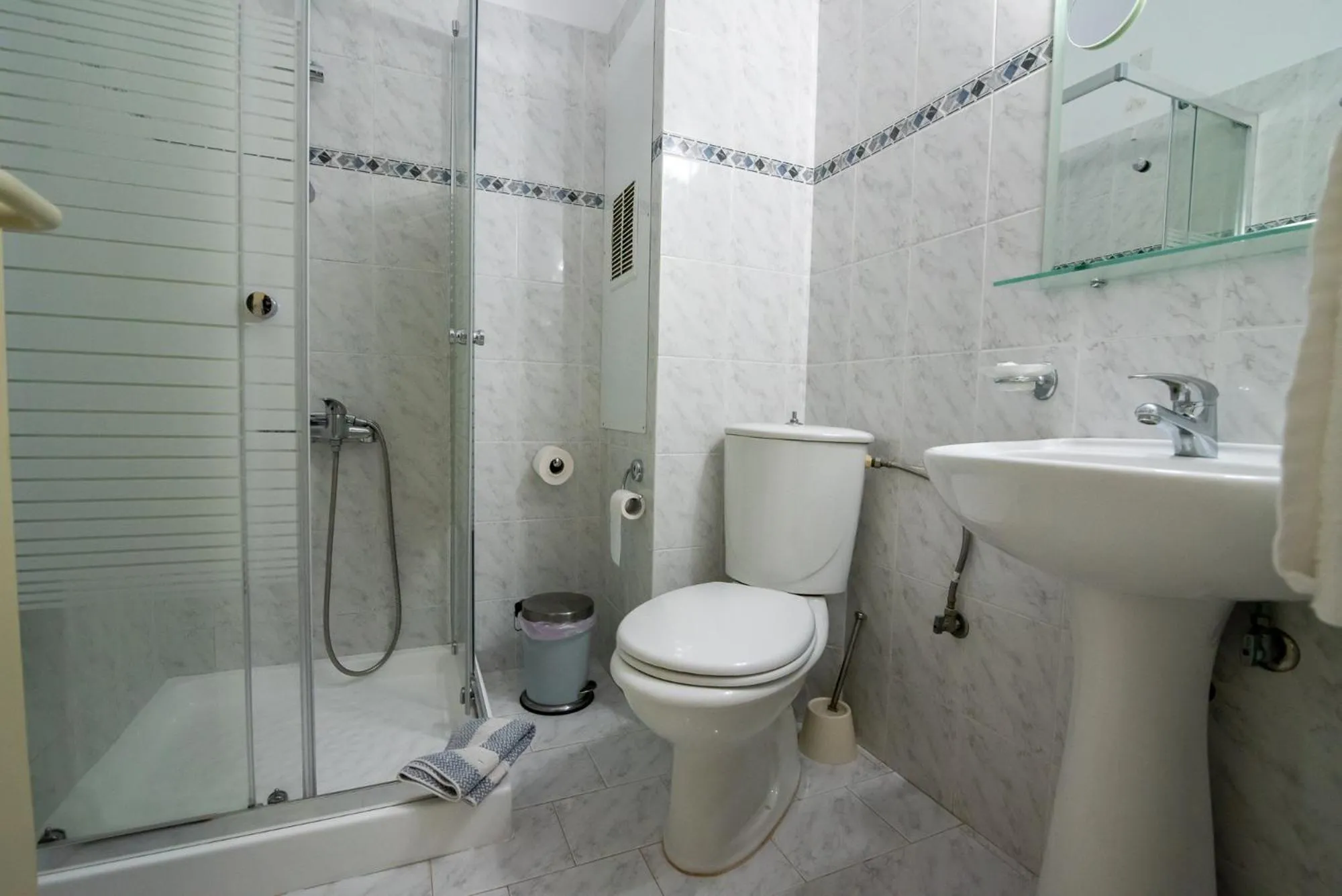 Shower in Dionisos Hotel