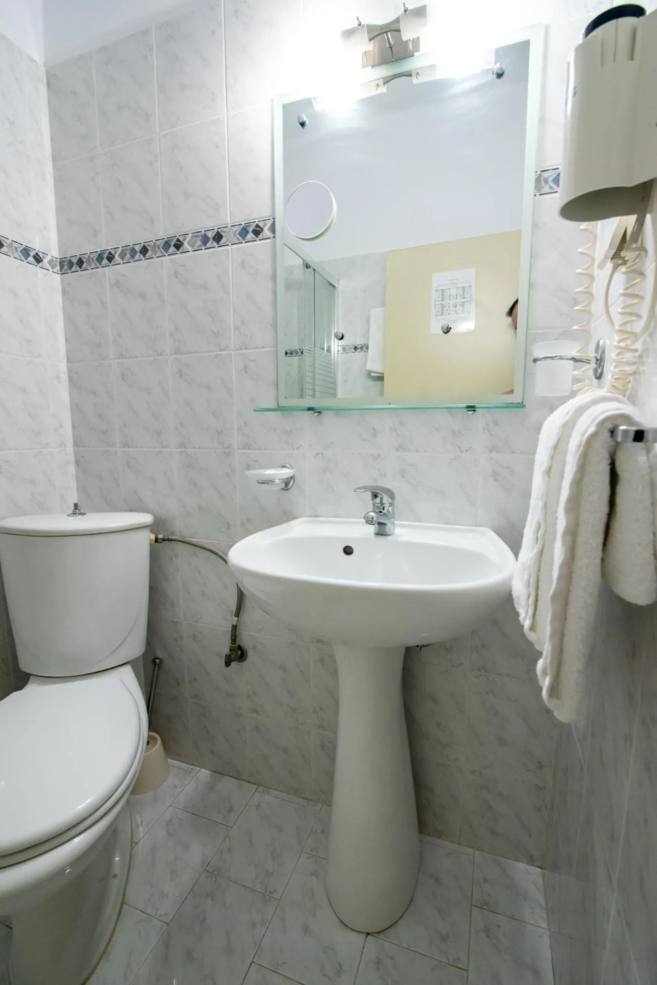 Toilet in Dionisos Hotel