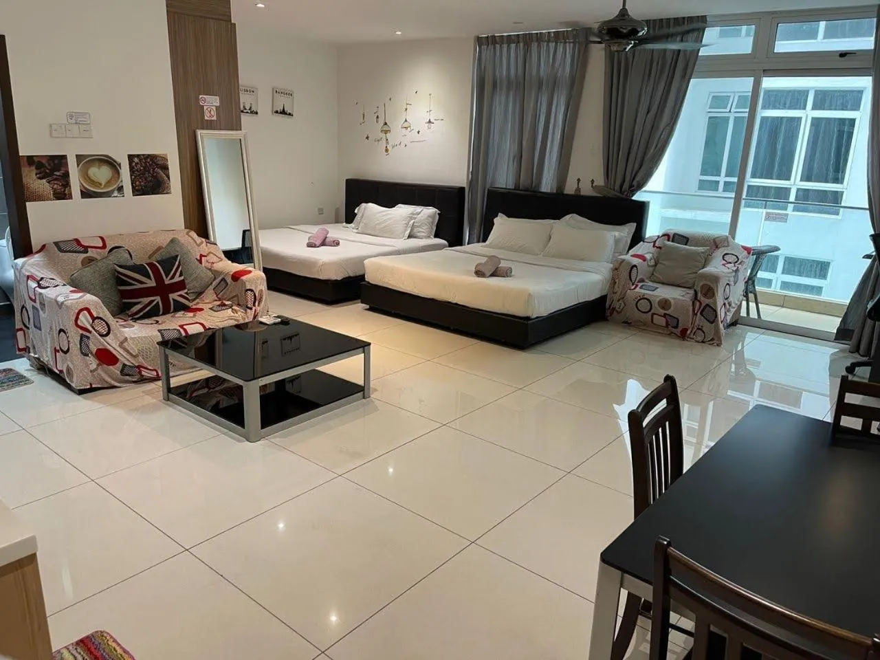 Bed in JB City D'Esplanade Shopping mall apartment