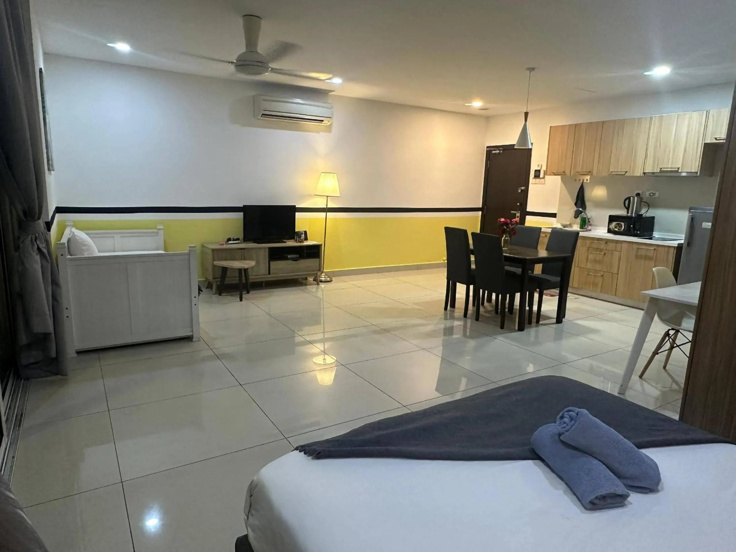 Bed in JB City D'Esplanade Shopping mall apartment