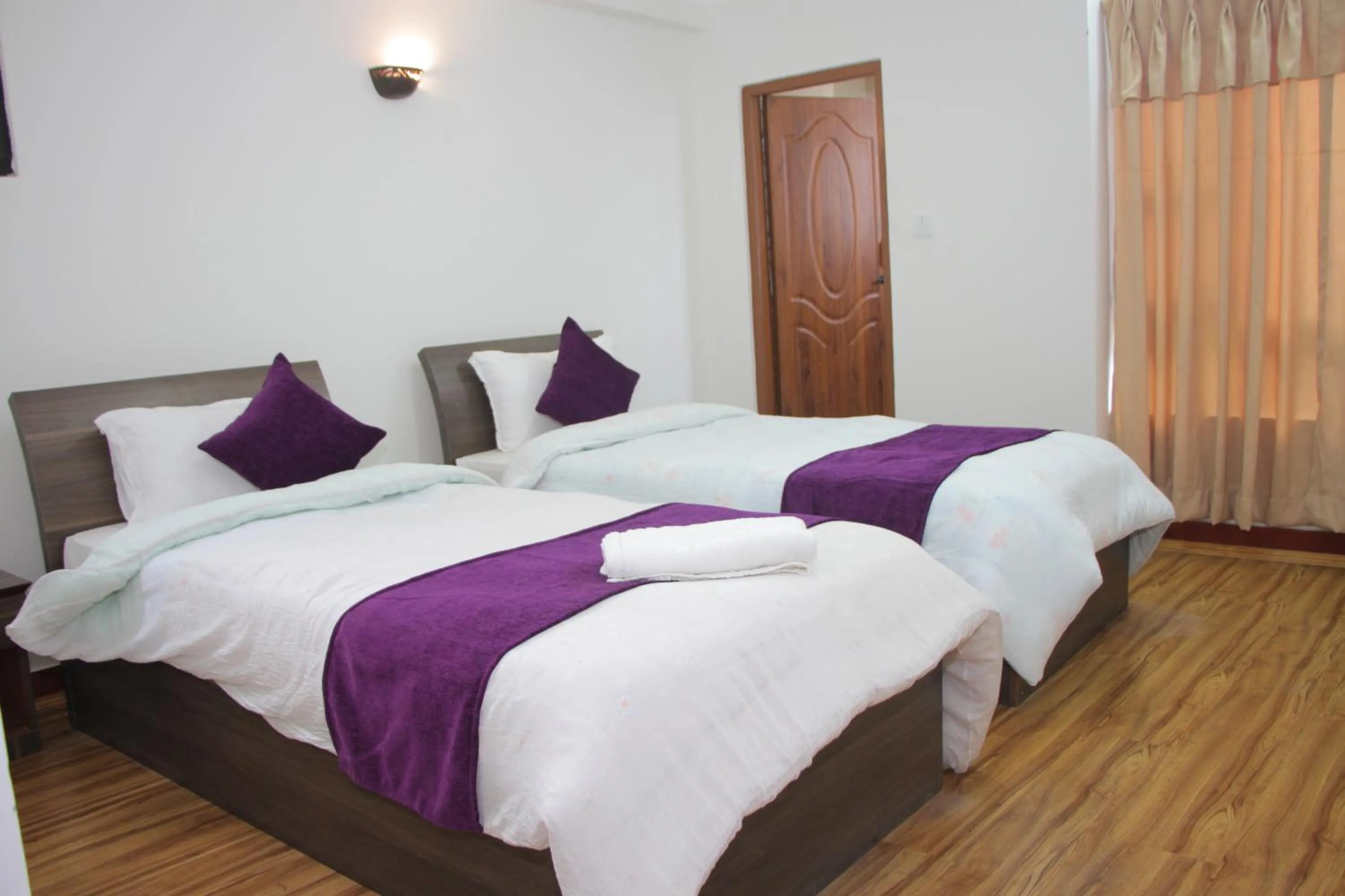 Bed in Hotel Bhaktapur Inn