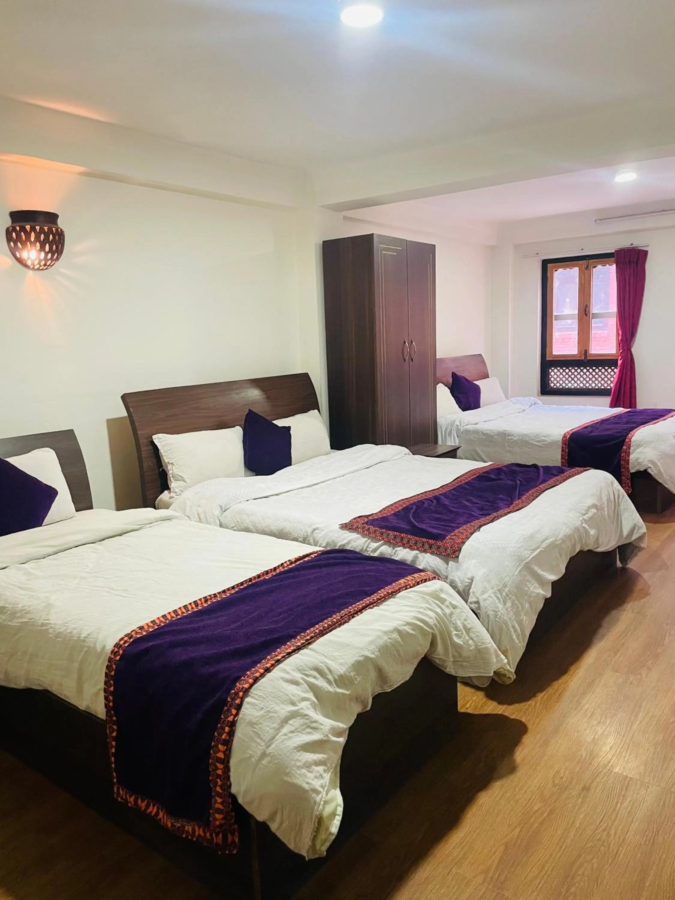Bed in Hotel Bhaktapur Inn