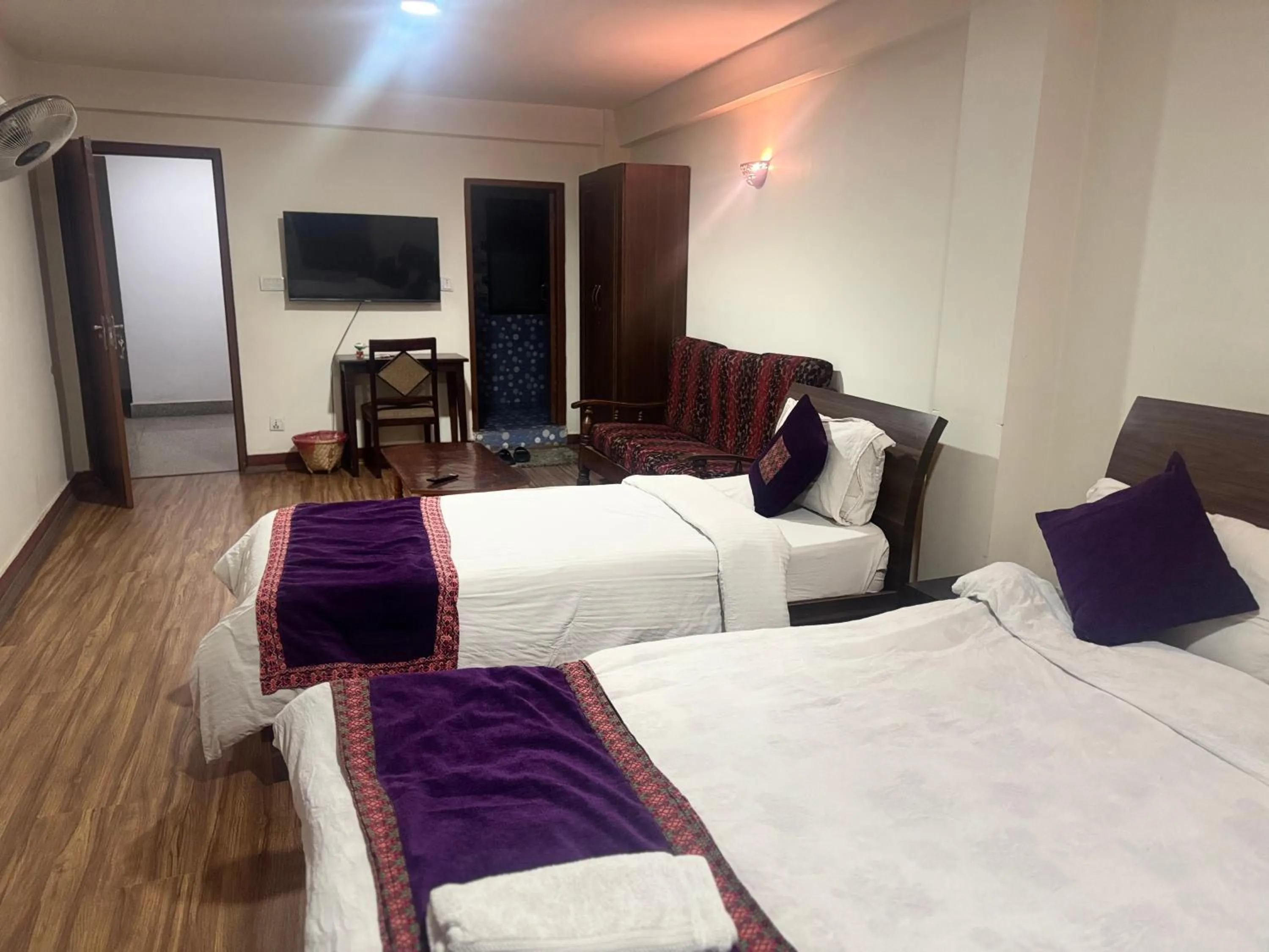 Bed in Hotel Bhaktapur Inn