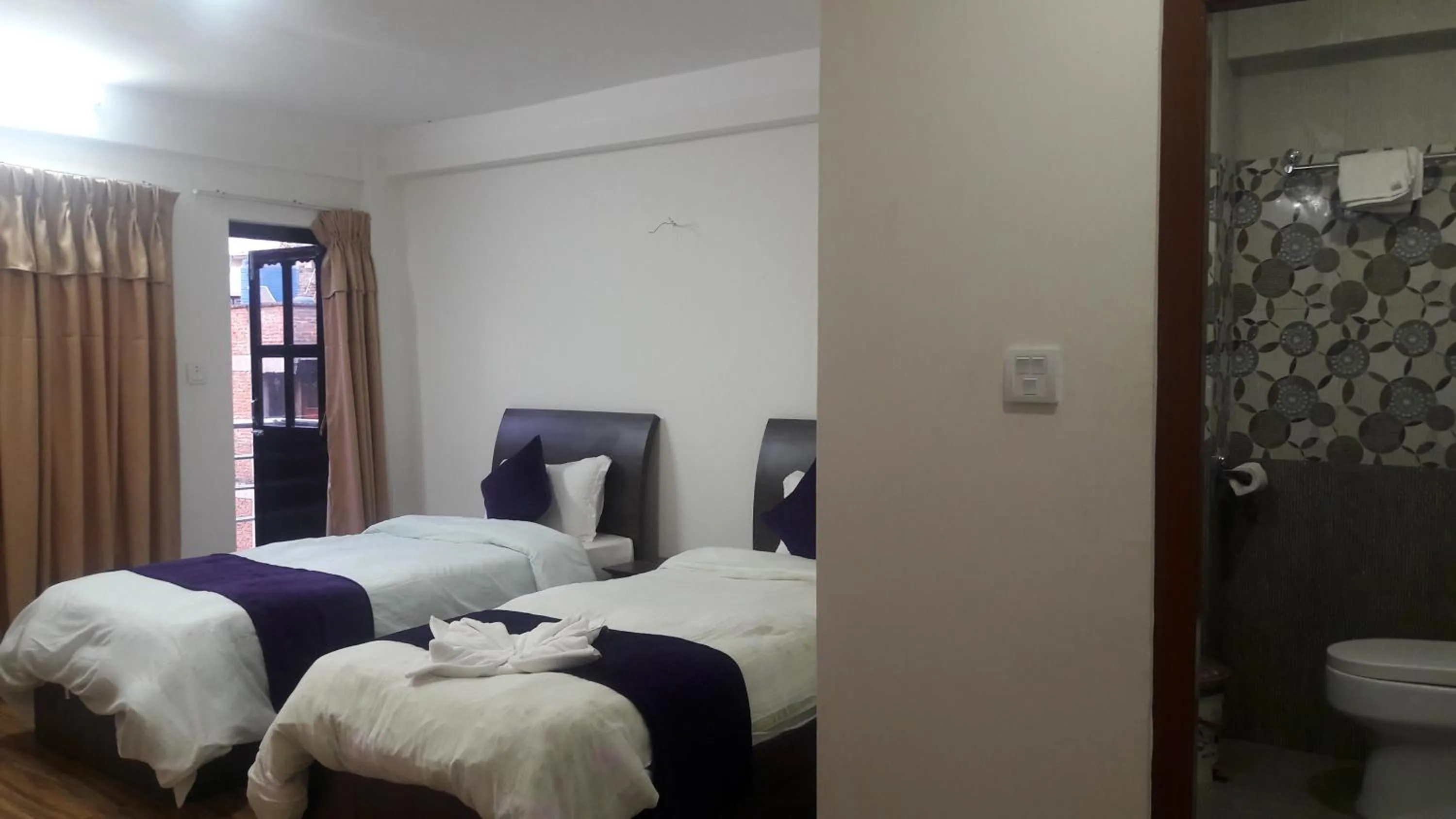 Bed in Hotel Bhaktapur Inn