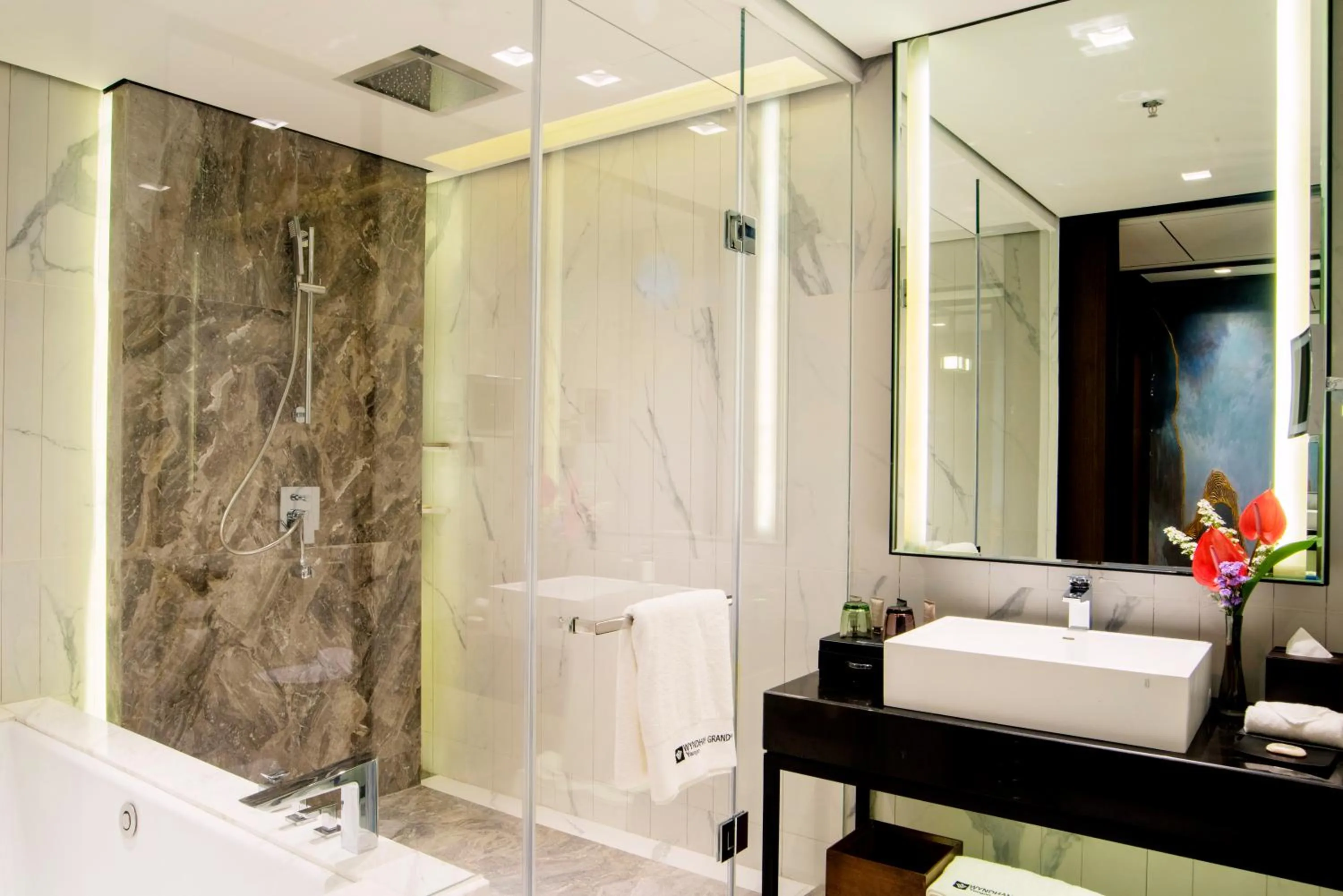 Bathroom in Wyndham Grand Yangon