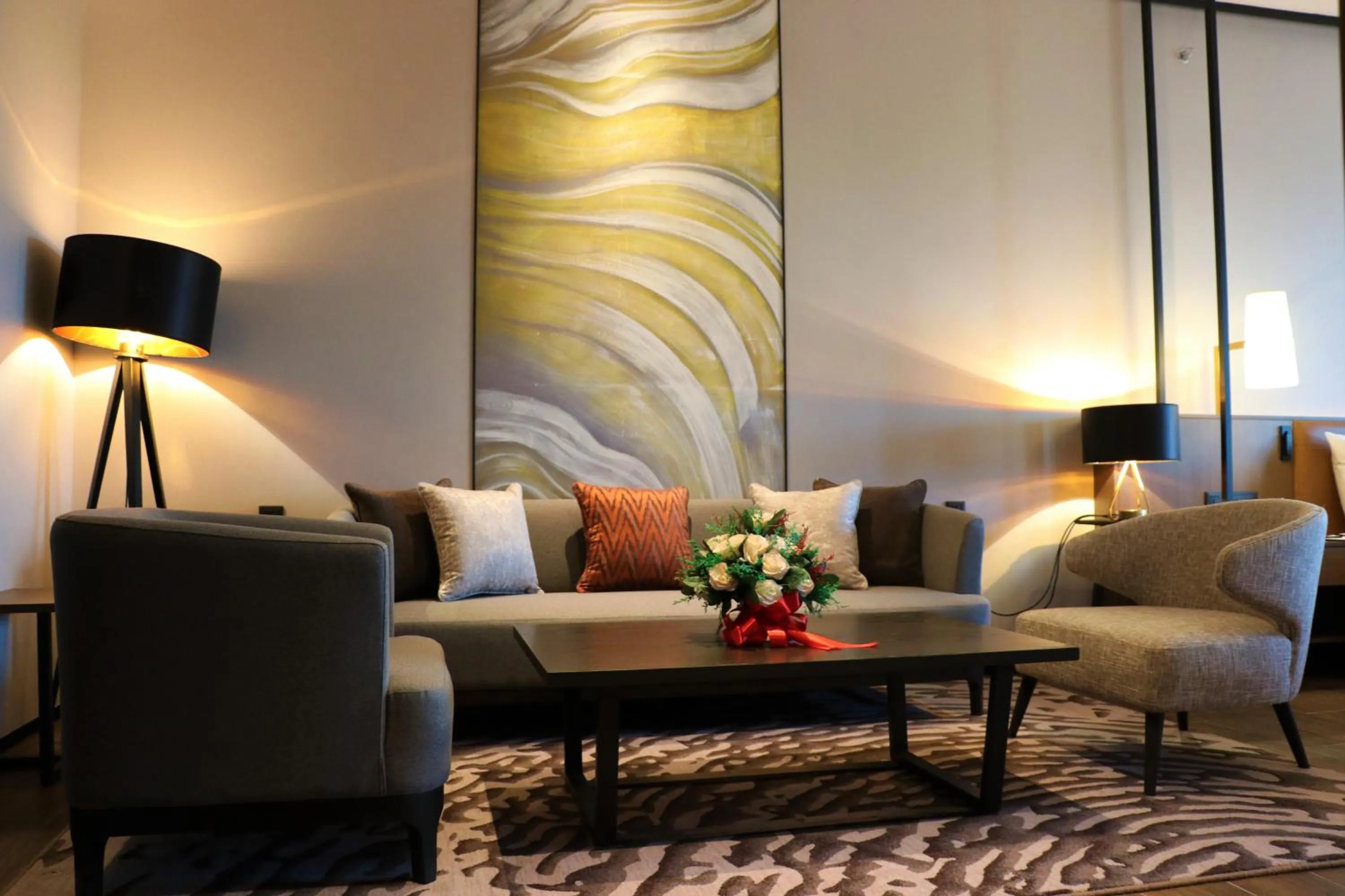 Living room in Wyndham Grand Yangon