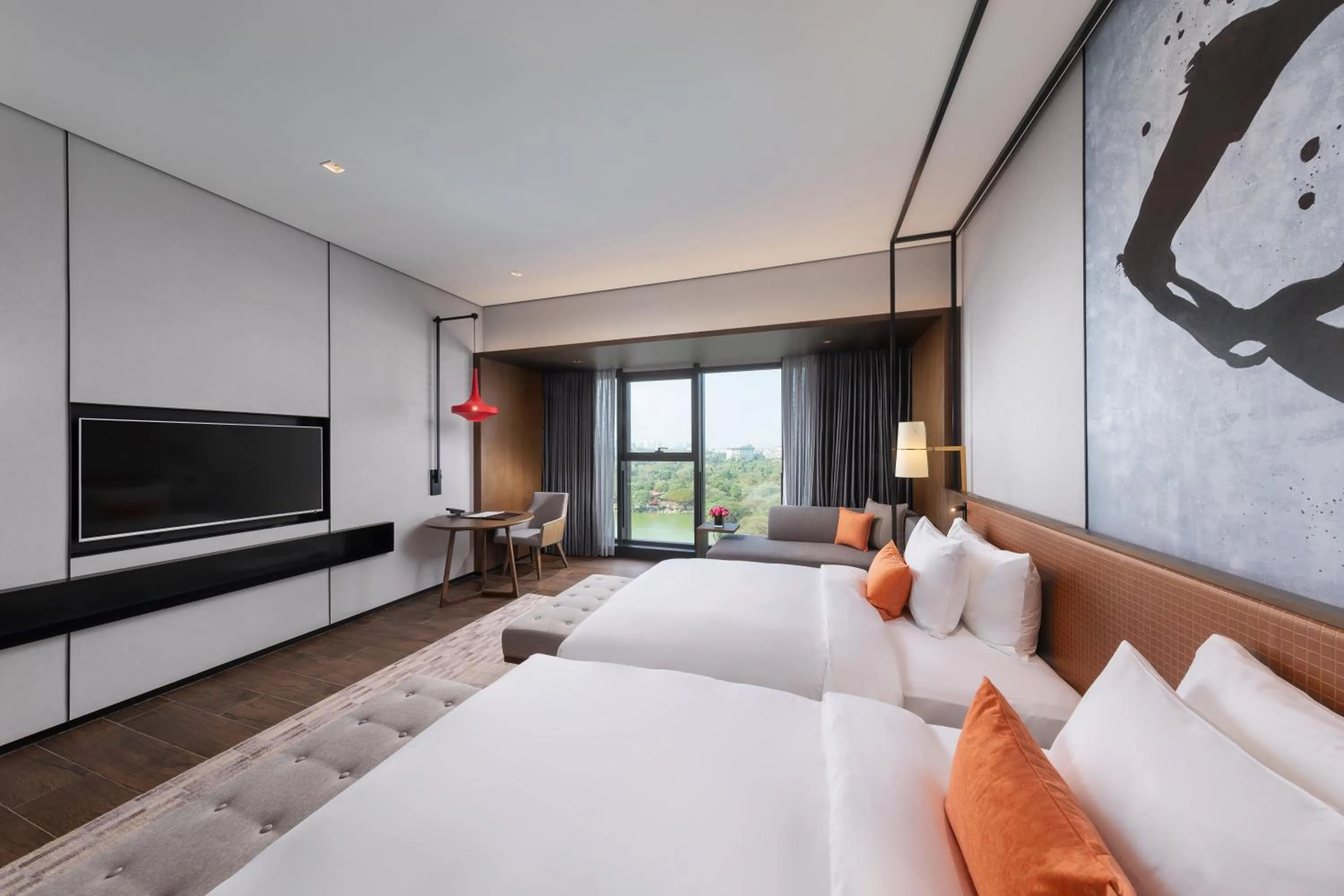 Bedroom, Bed in Wyndham Grand Yangon