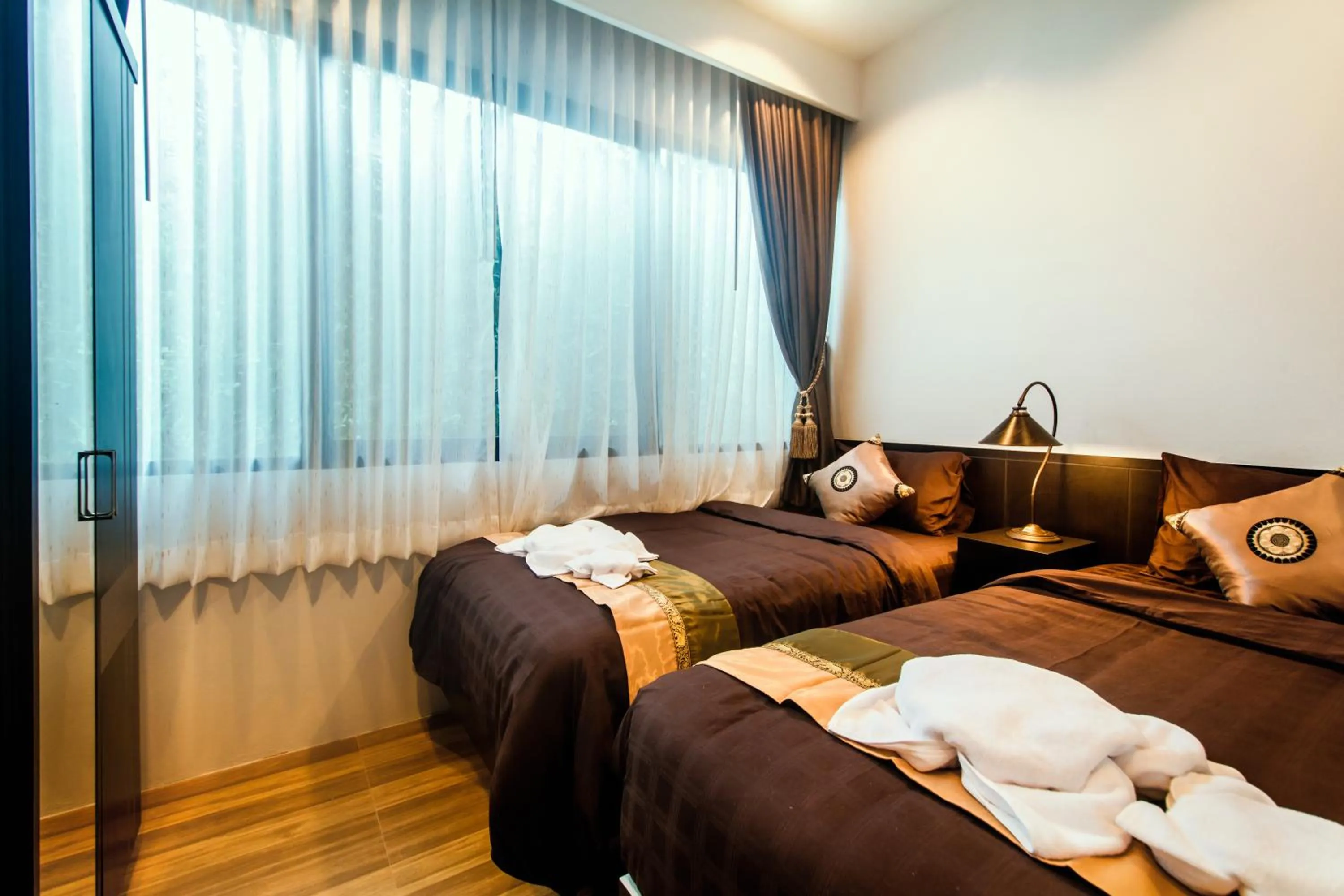 Bed in KG Private Pool Villa