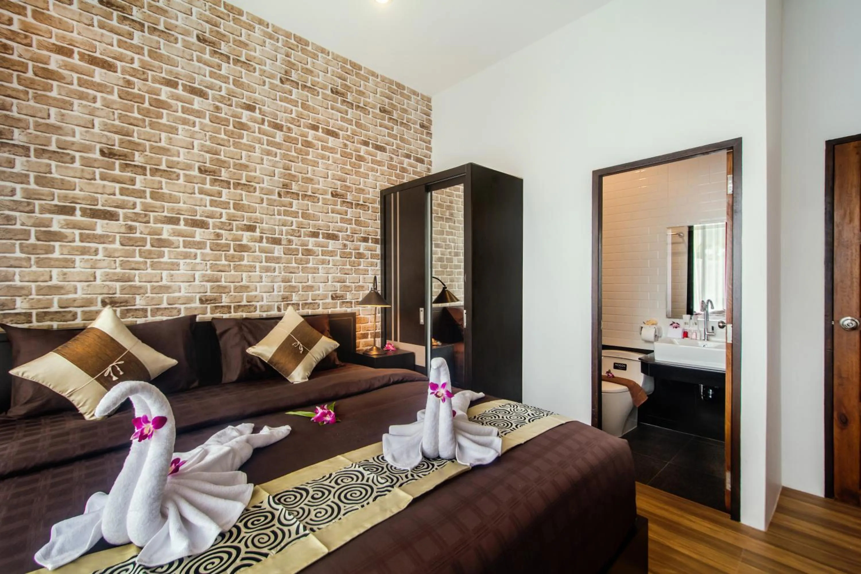 Bed in KG Private Pool Villa