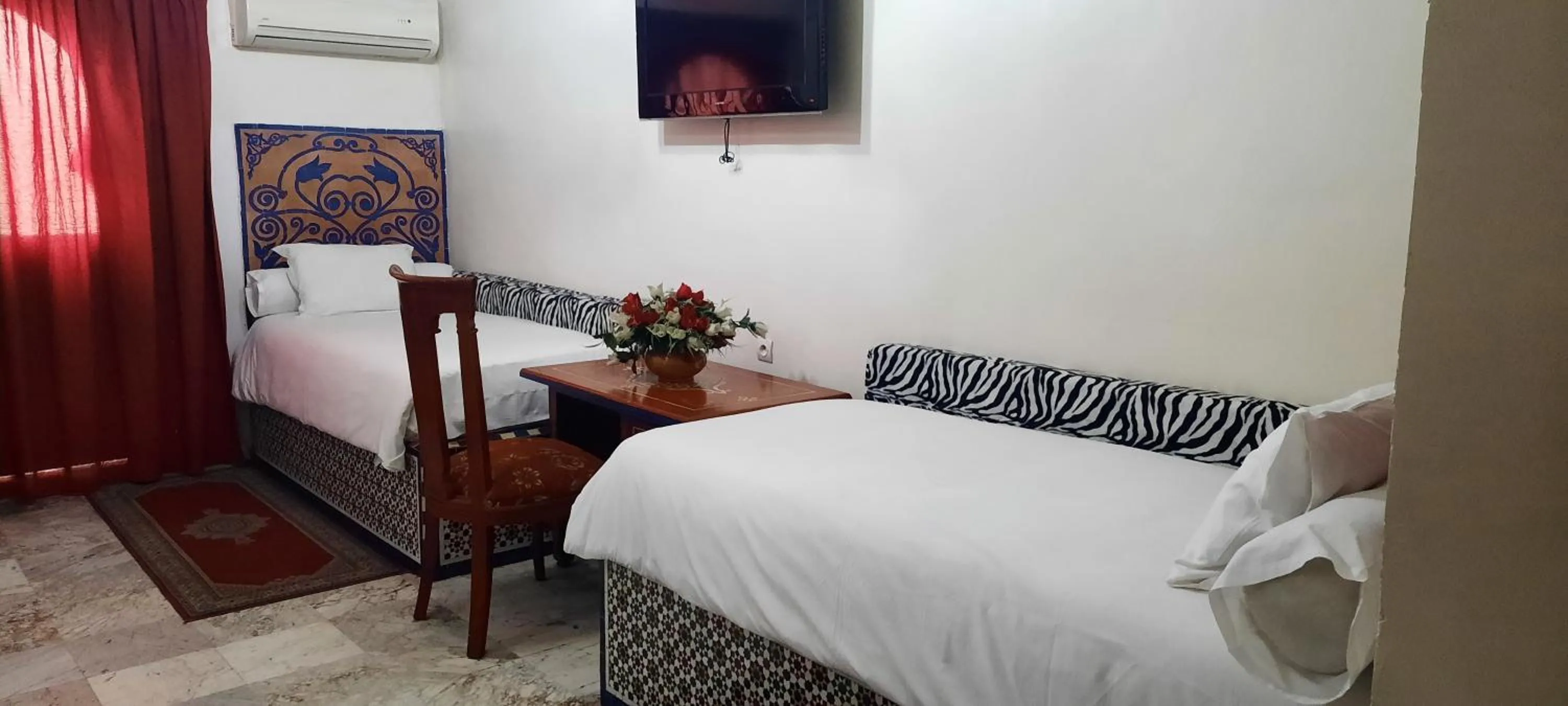 Bed in Hotel Moroccan House Casablanca