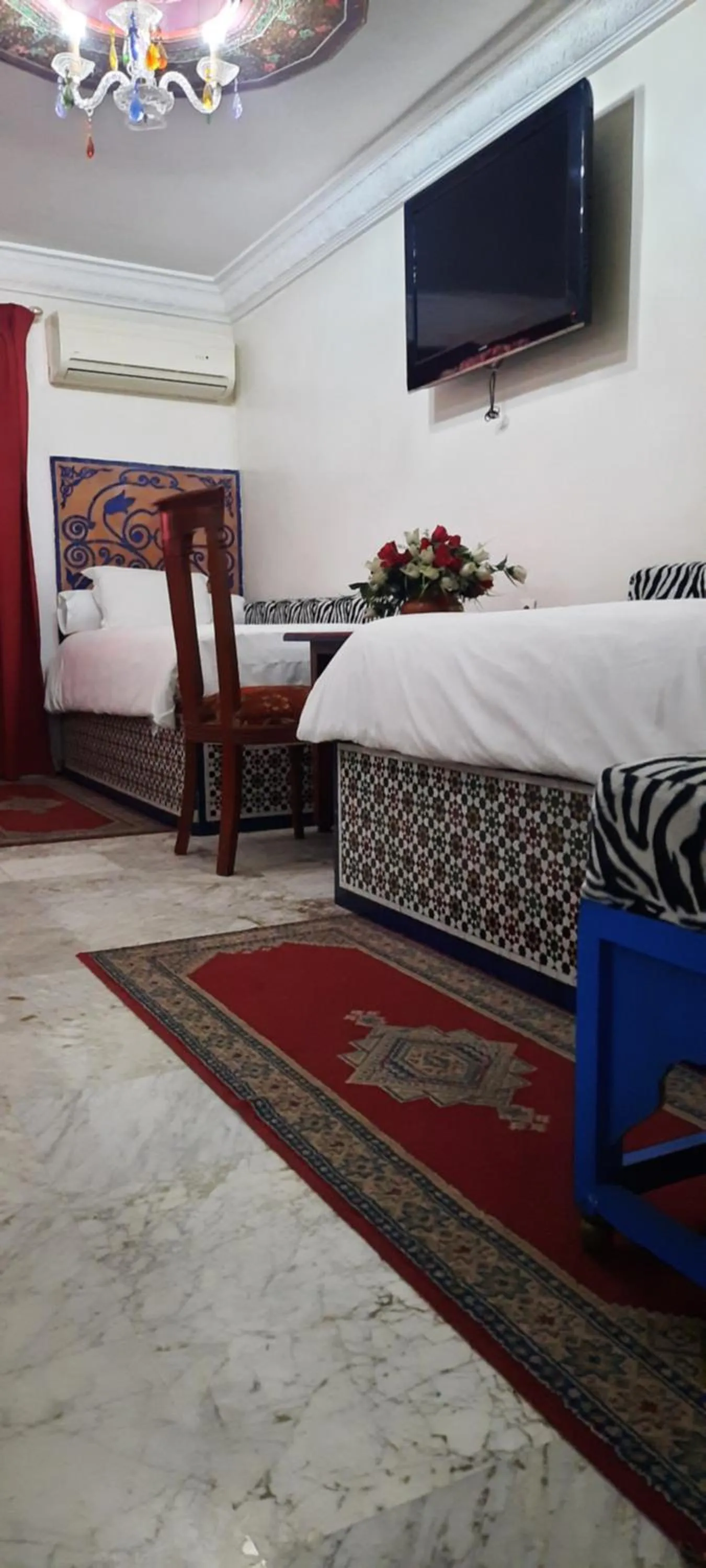 Bed in Hotel Moroccan House Casablanca