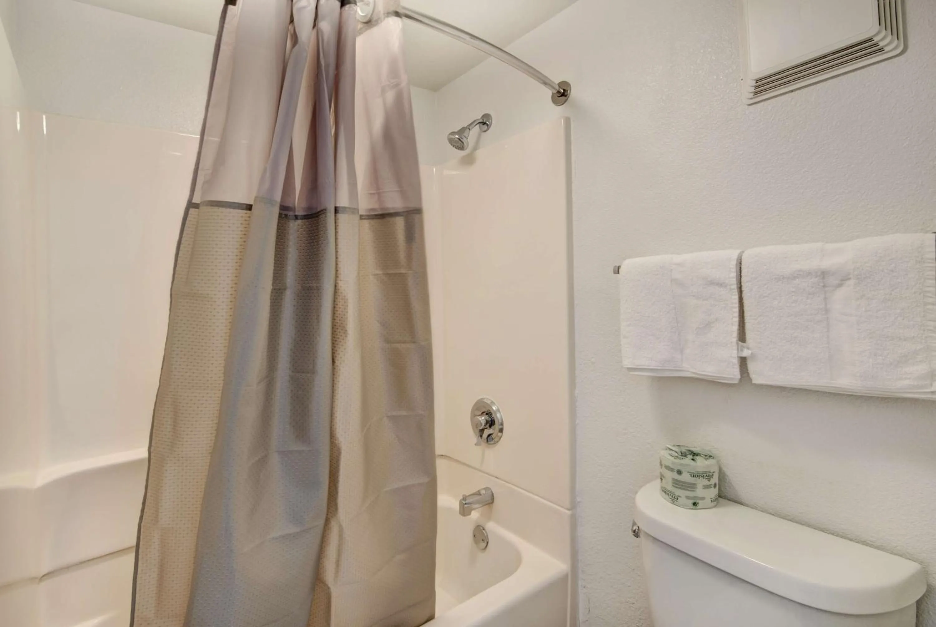 Shower in Motel 6-Dallas, TX - Forest Lane