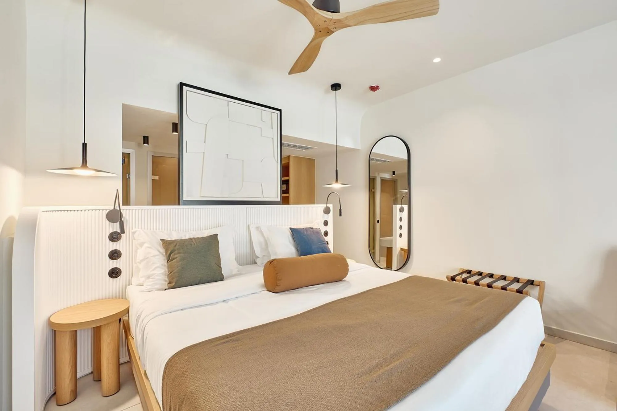 Bedroom, Bed in Paralos Kosta Alímia