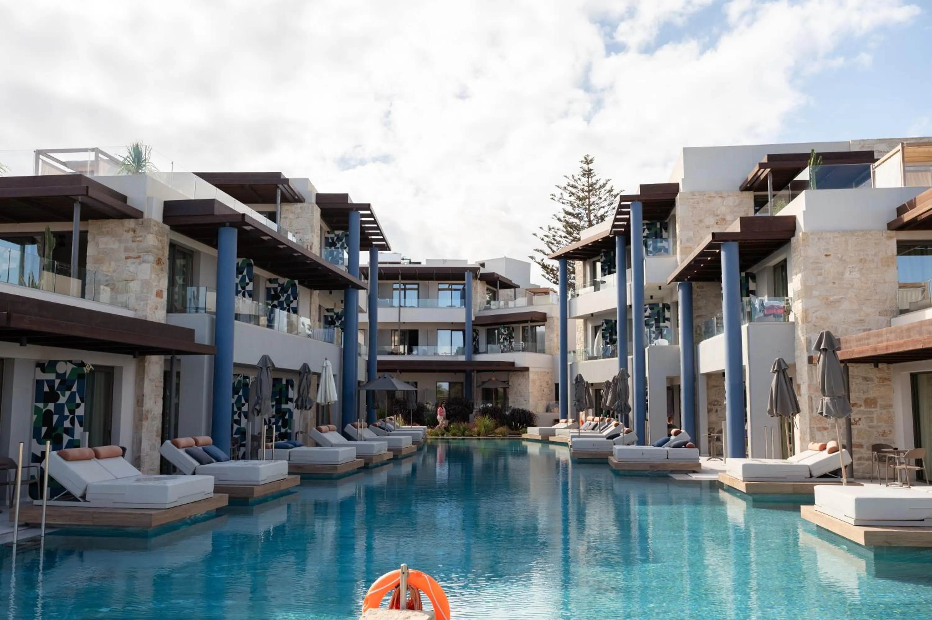 Swimming pool in Paralos Kosta Alímia
