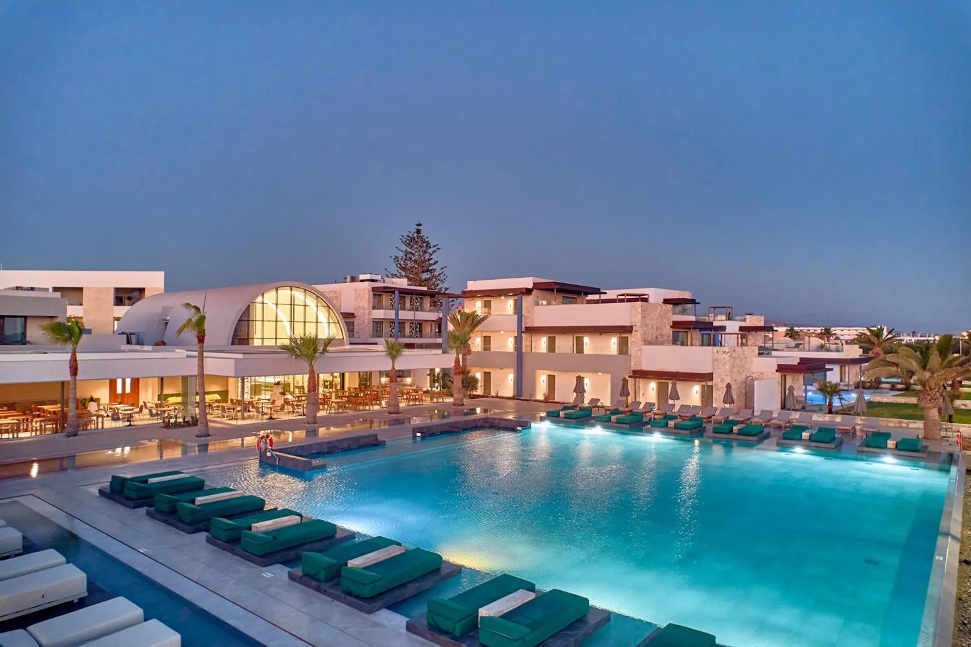 Swimming pool in Paralos Kosta Alímia