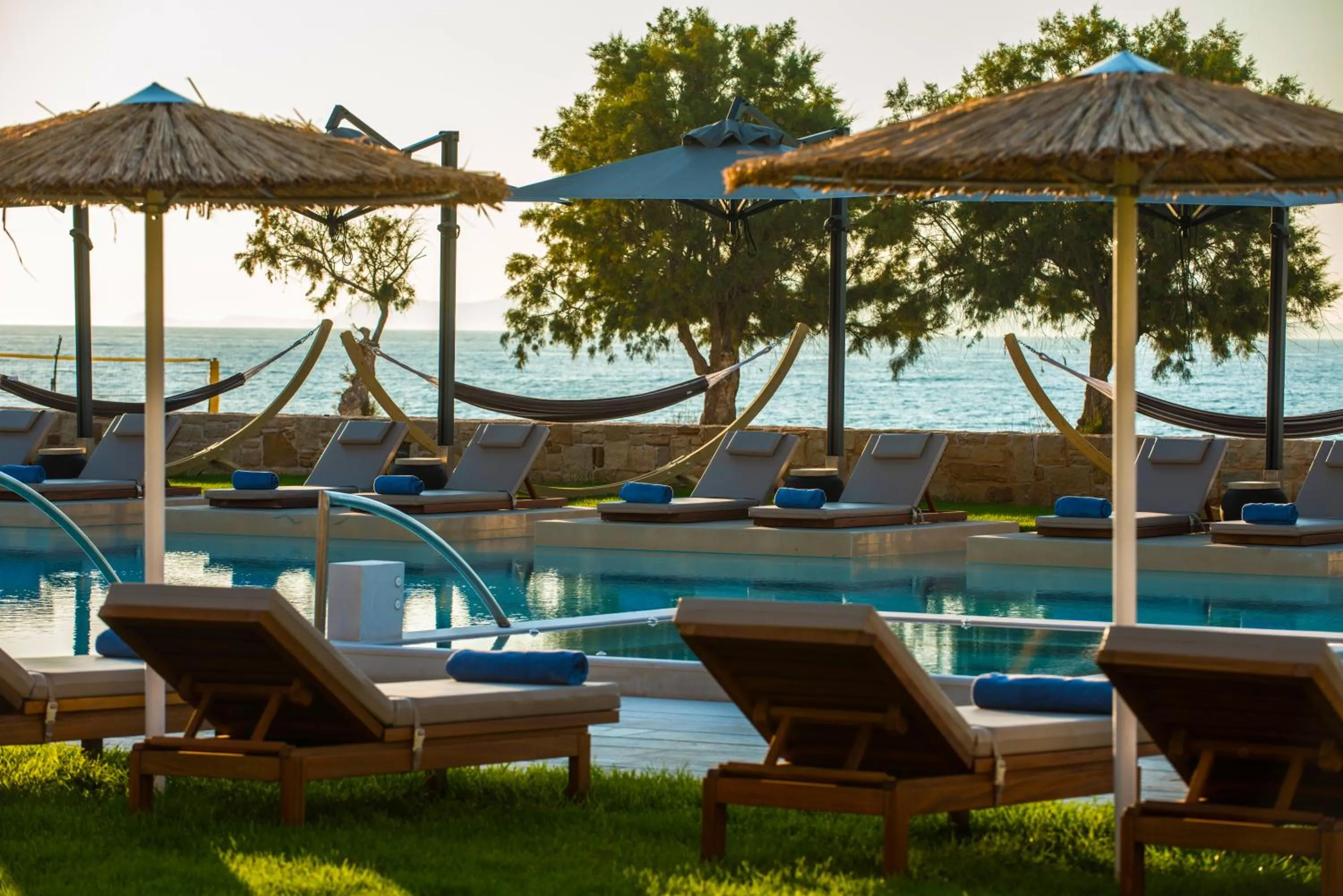 Swimming pool in Paralos Kosta Alímia