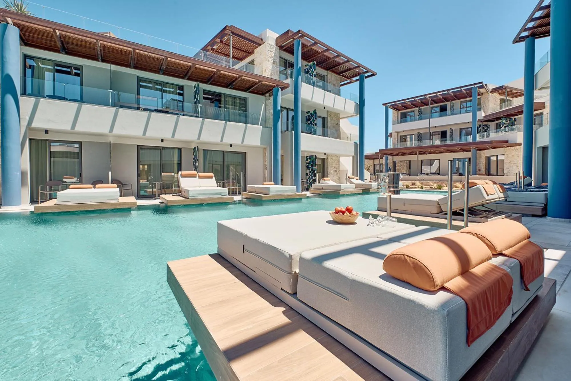 Swimming pool in Paralos Kosta Alímia