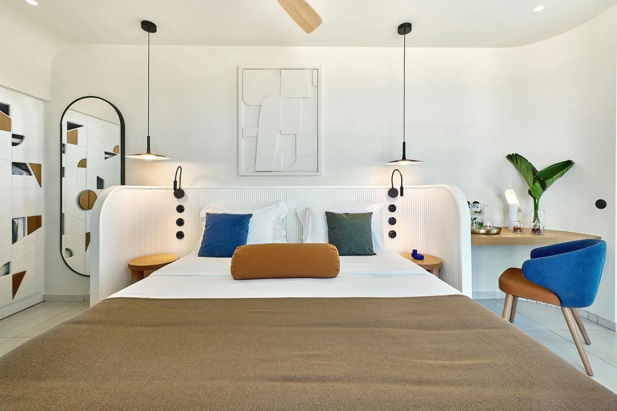 Bedroom, Bed in Paralos Kosta Alímia