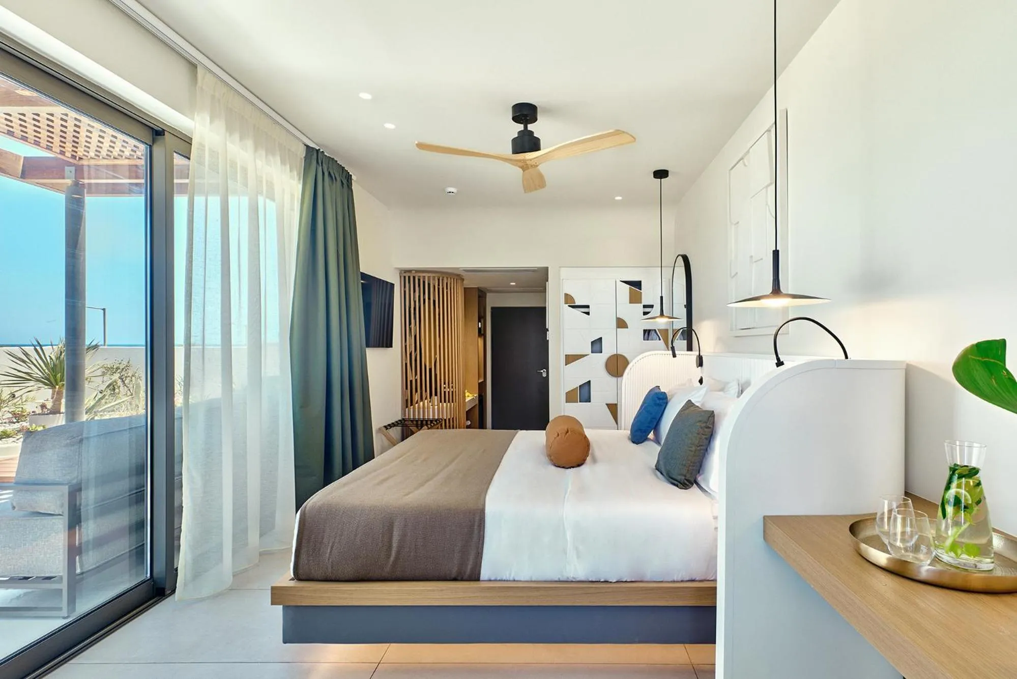 Bedroom, Bed in Paralos Kosta Alímia