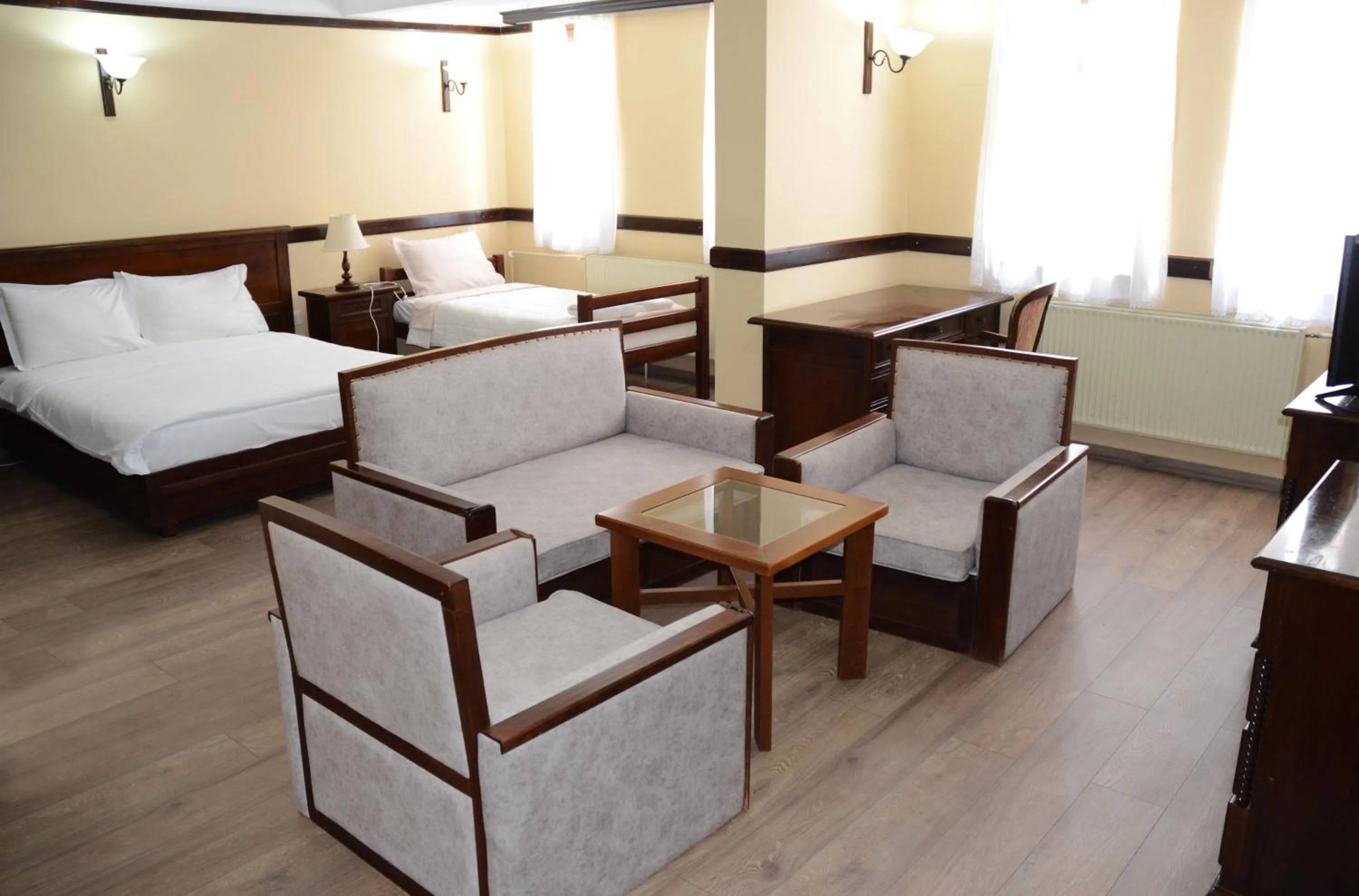 Bed in Hotel St. Naum