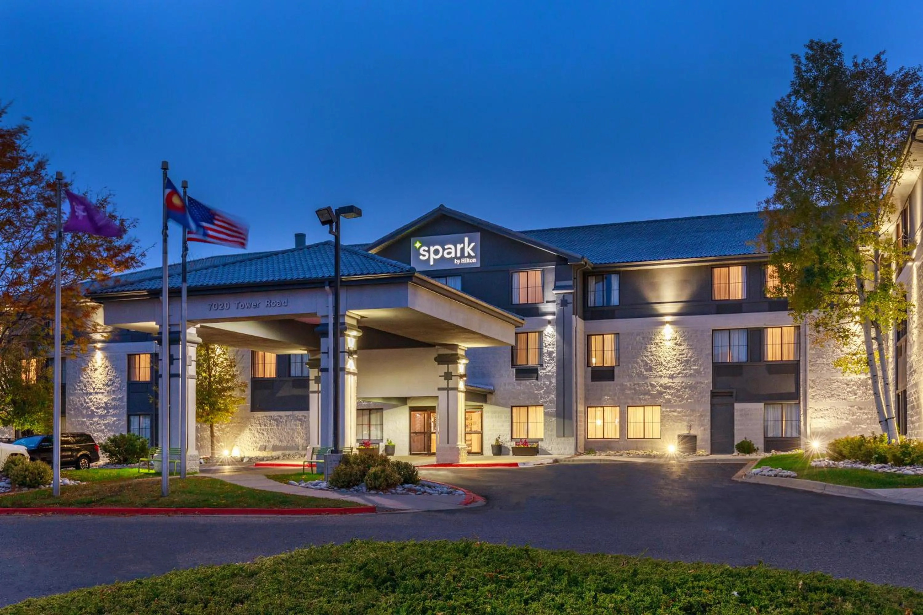 Property building in Spark by Hilton Denver International Airport