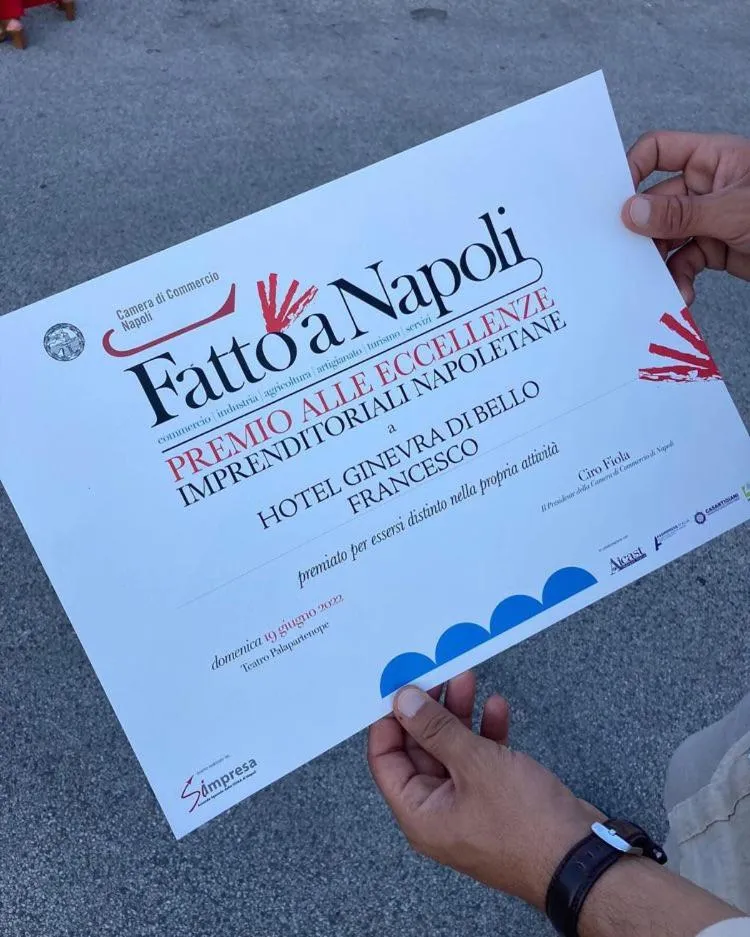 Logo/Certificate/Sign in Hotel Ginevra