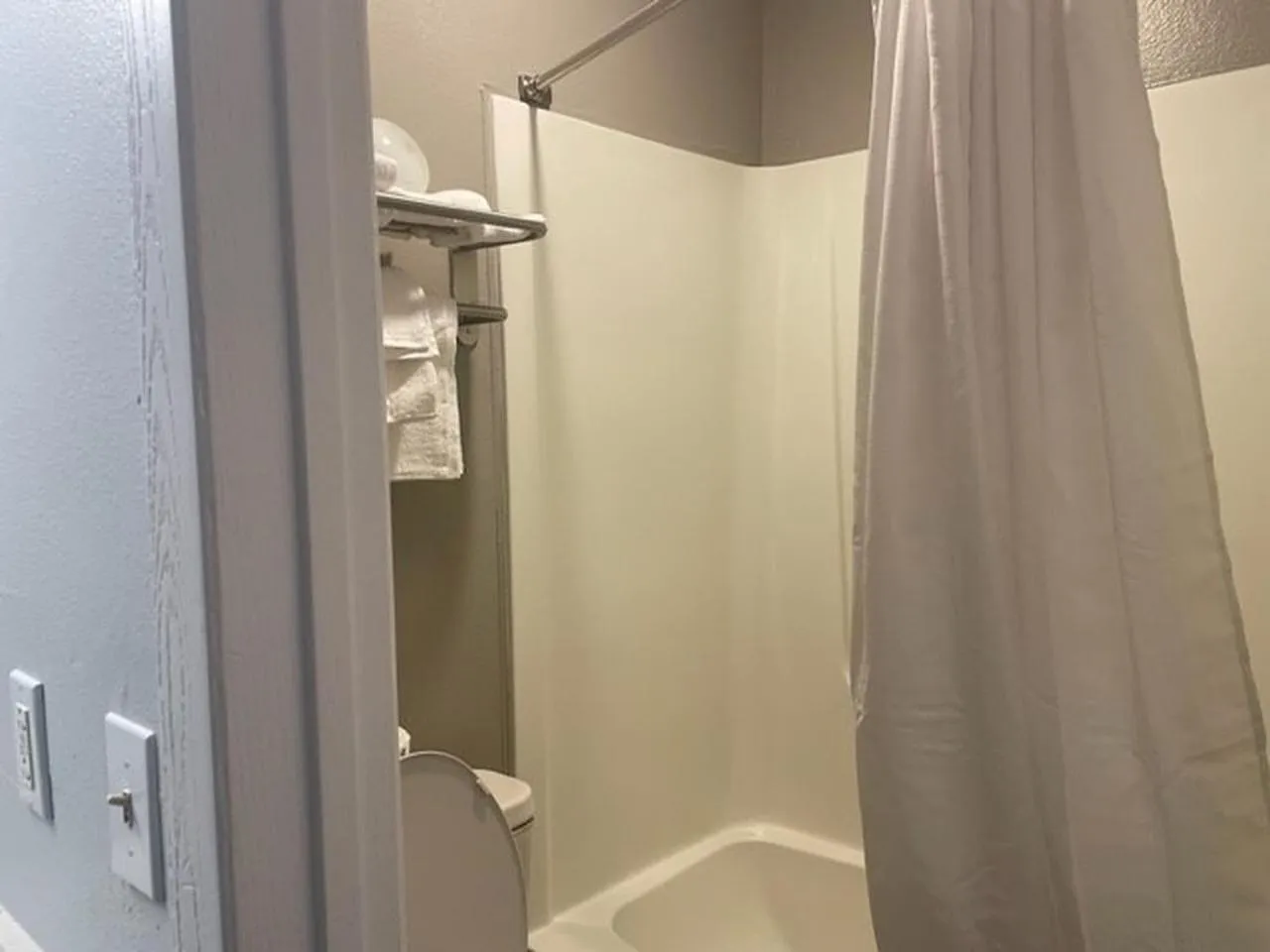 Bathroom in Studio 6 Rock Springs WY Flaming Gorge