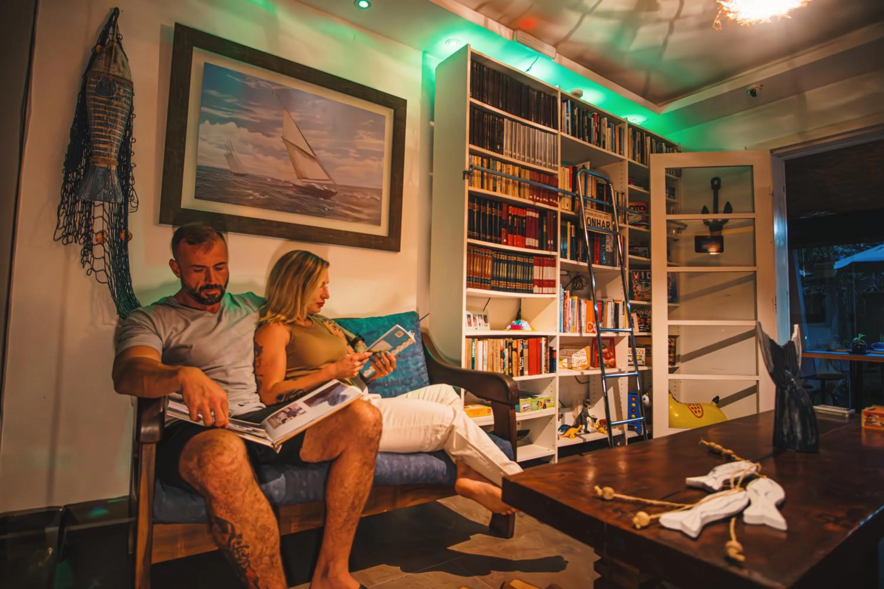 Library in Pousada Arraial Inn