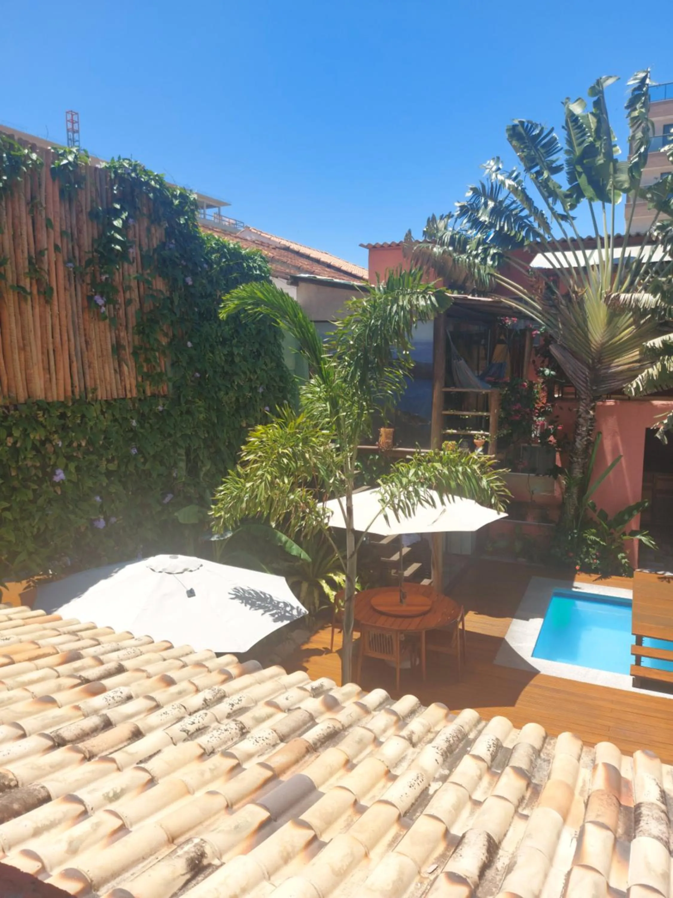 Garden view in Pousada Arraial Inn