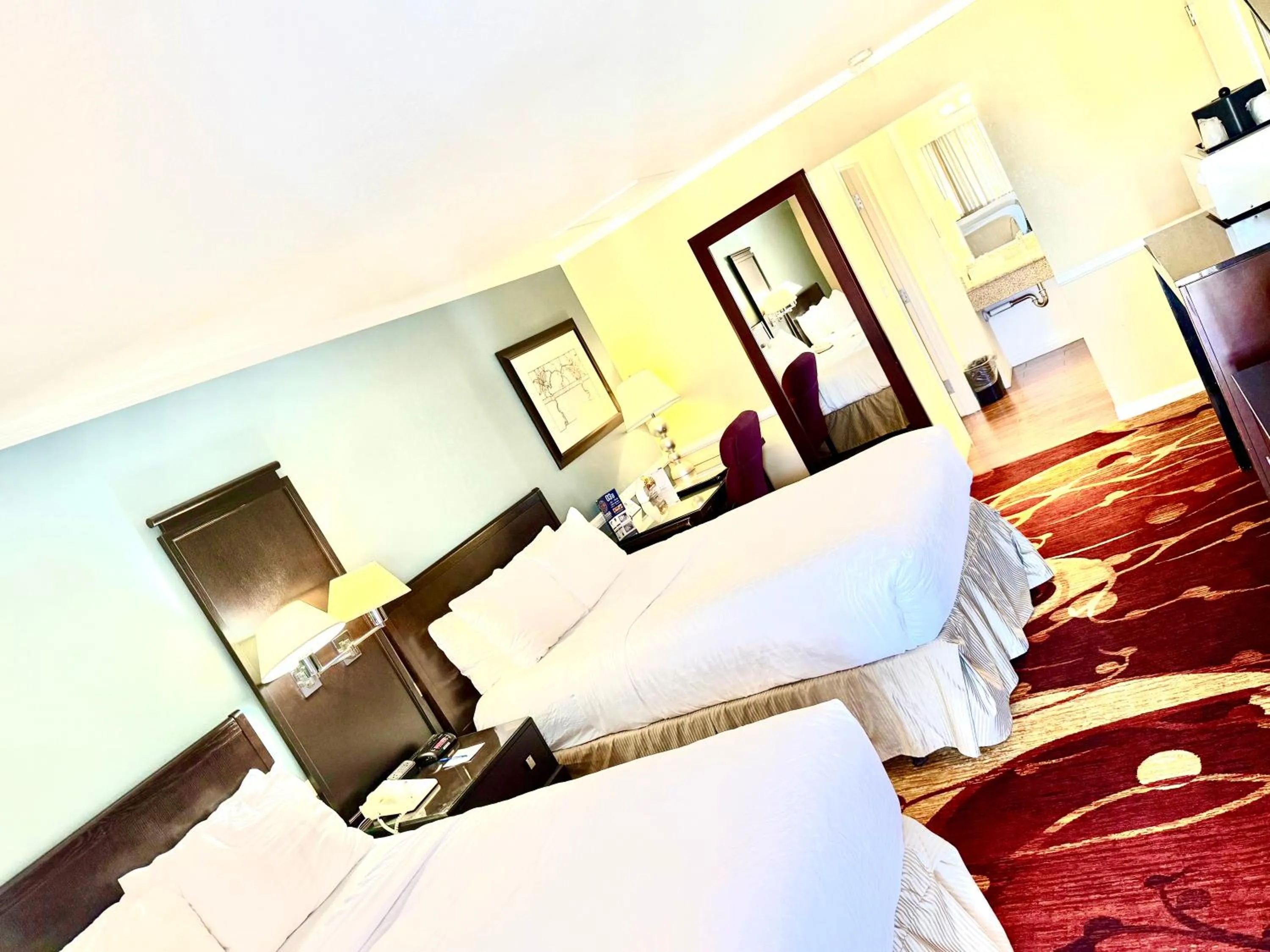 Bedroom, Bed in Clarion Inn Near China Lake Naval Station