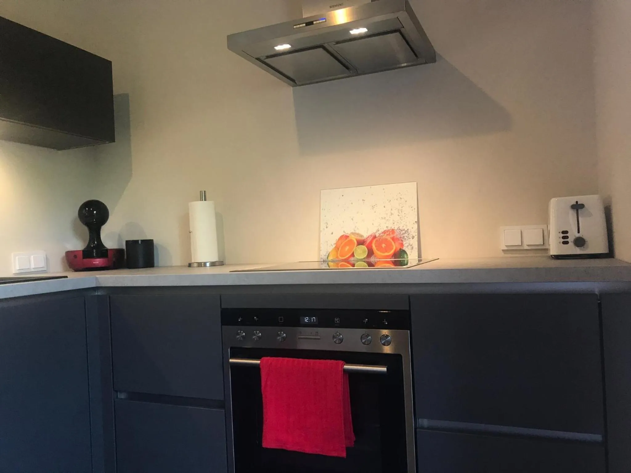 Kitchen or kitchenette in Ferienwohnung Gipfelnest