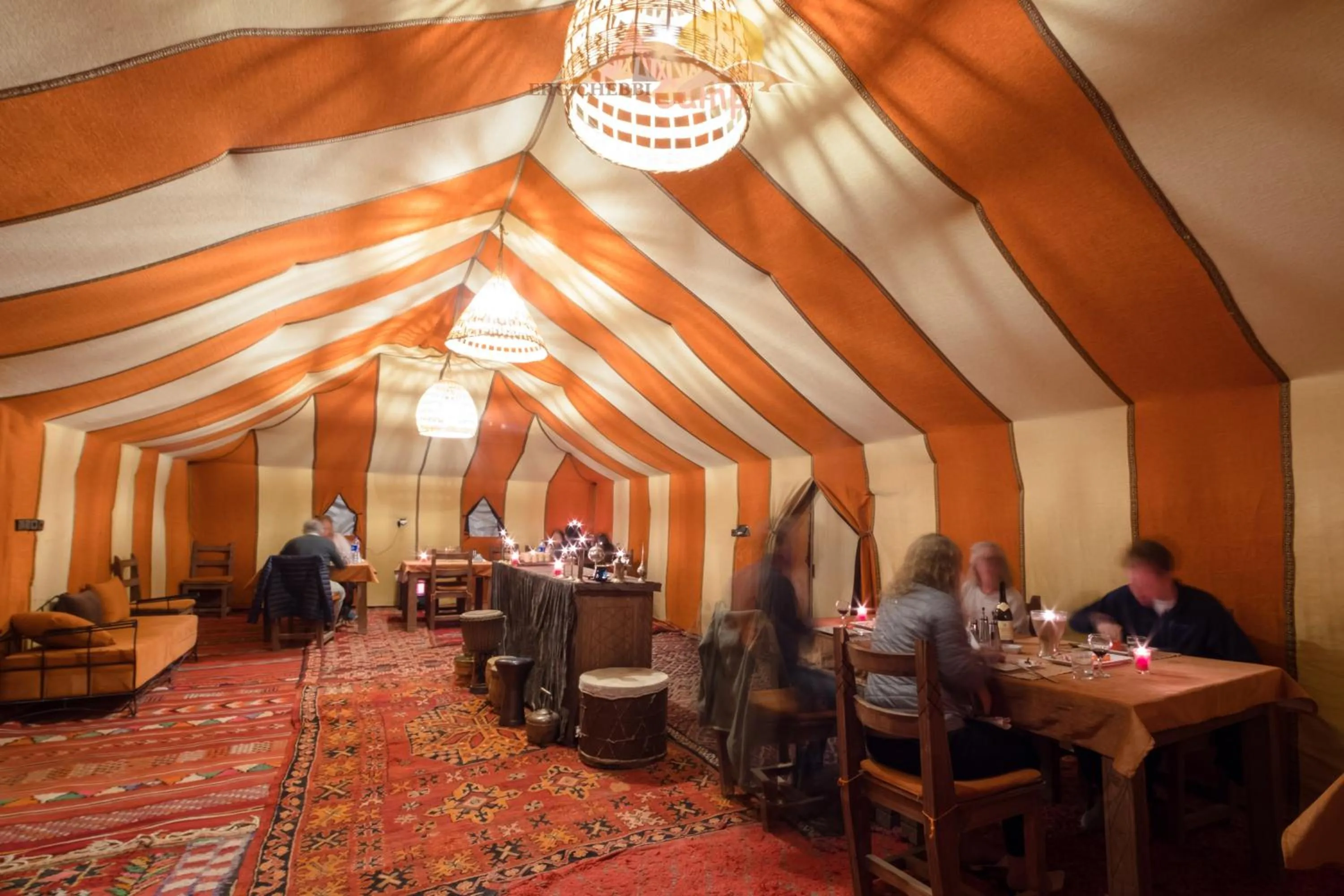 Seating area in Erg Chebbi Camp
