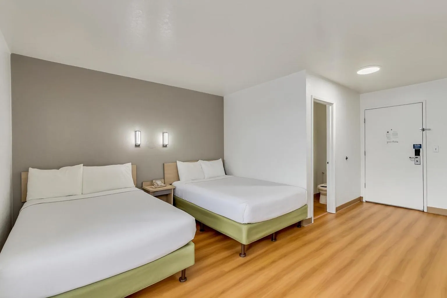 Bed in Motel 6 Ogden, UT- Downtown