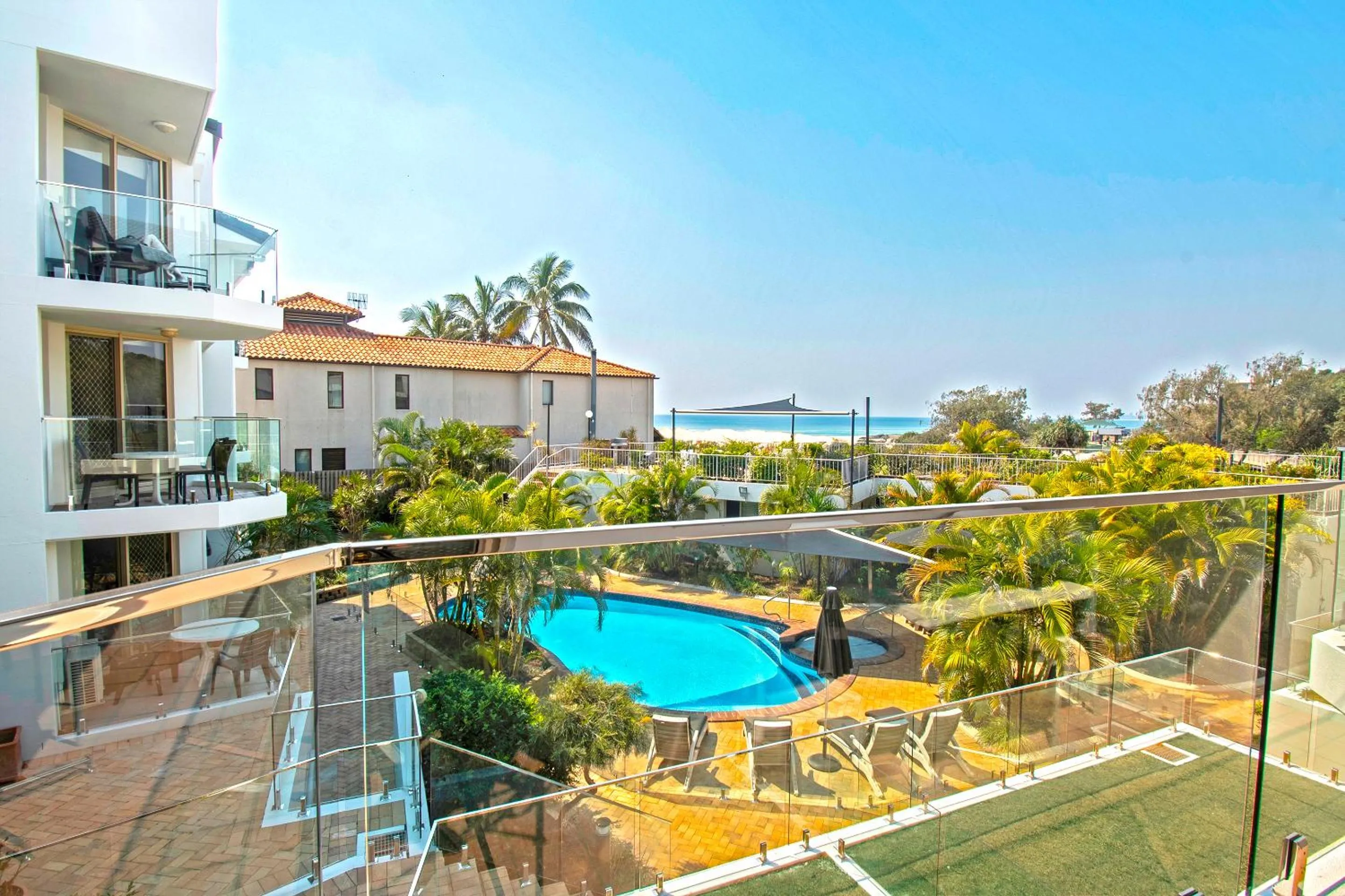 Balcony/Terrace in Sandcastles On Currumbin Beachfront, Gold Coast