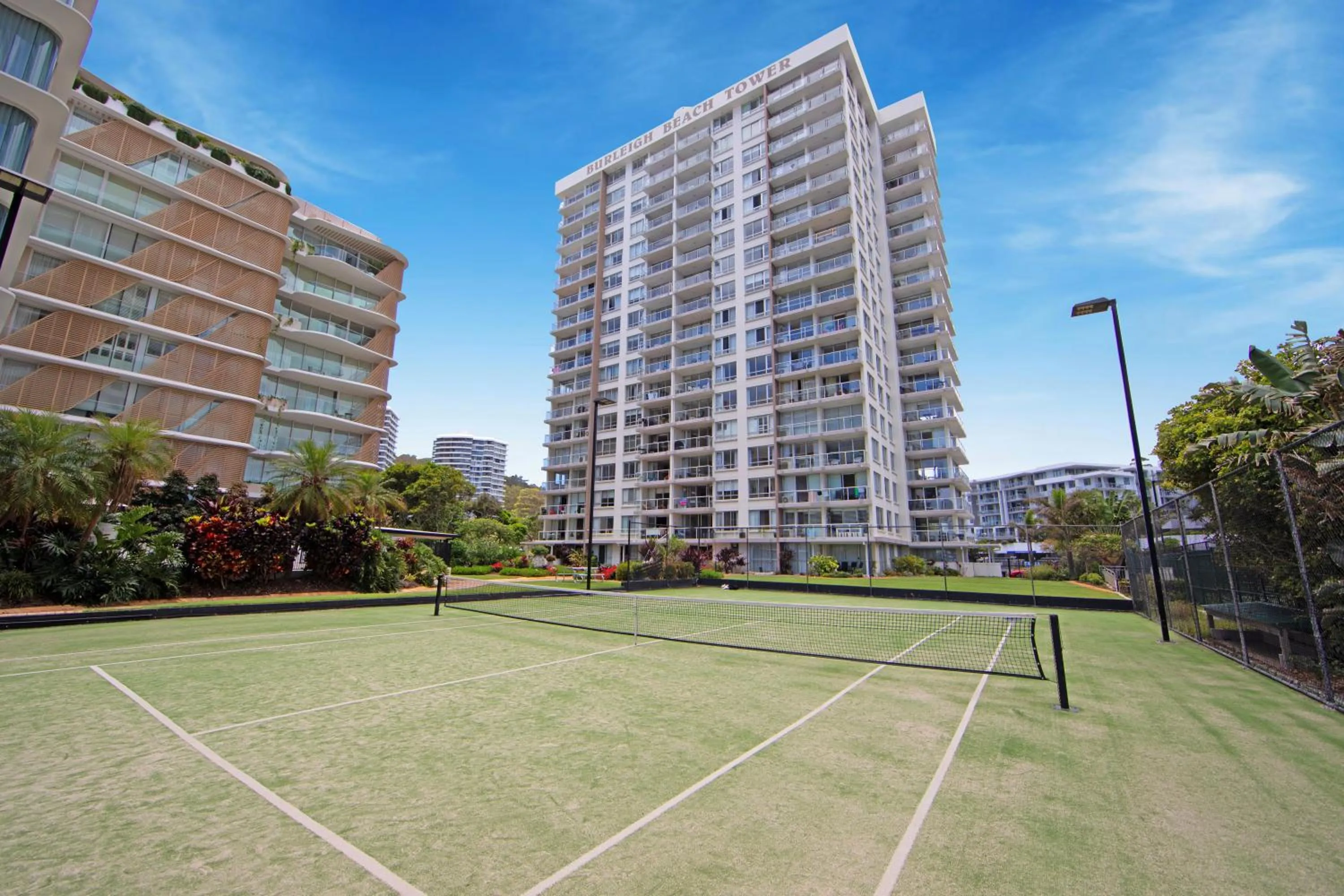 Tennis court in Burleigh Beach Tower