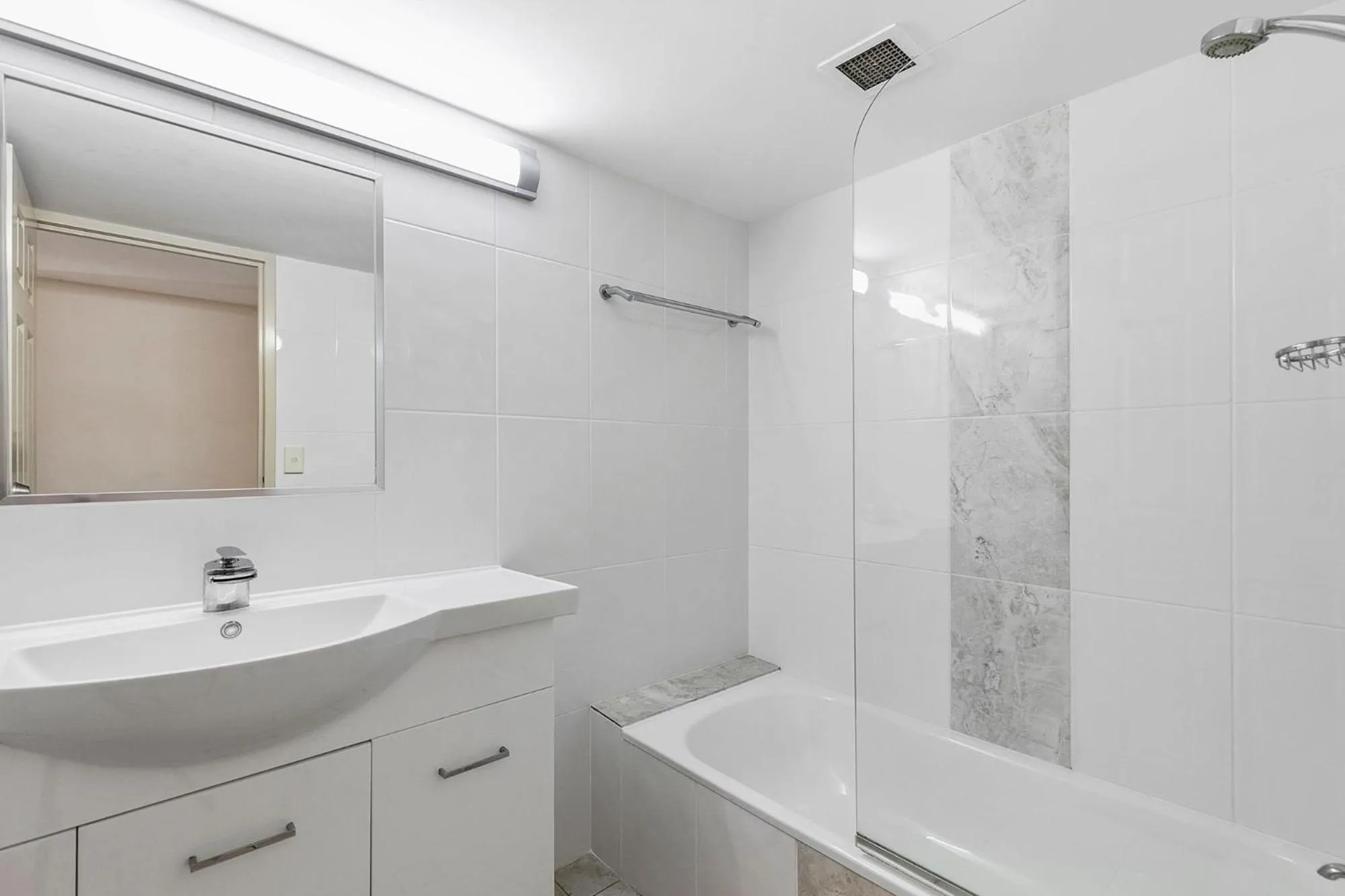 Bathroom in White Crest Apartments