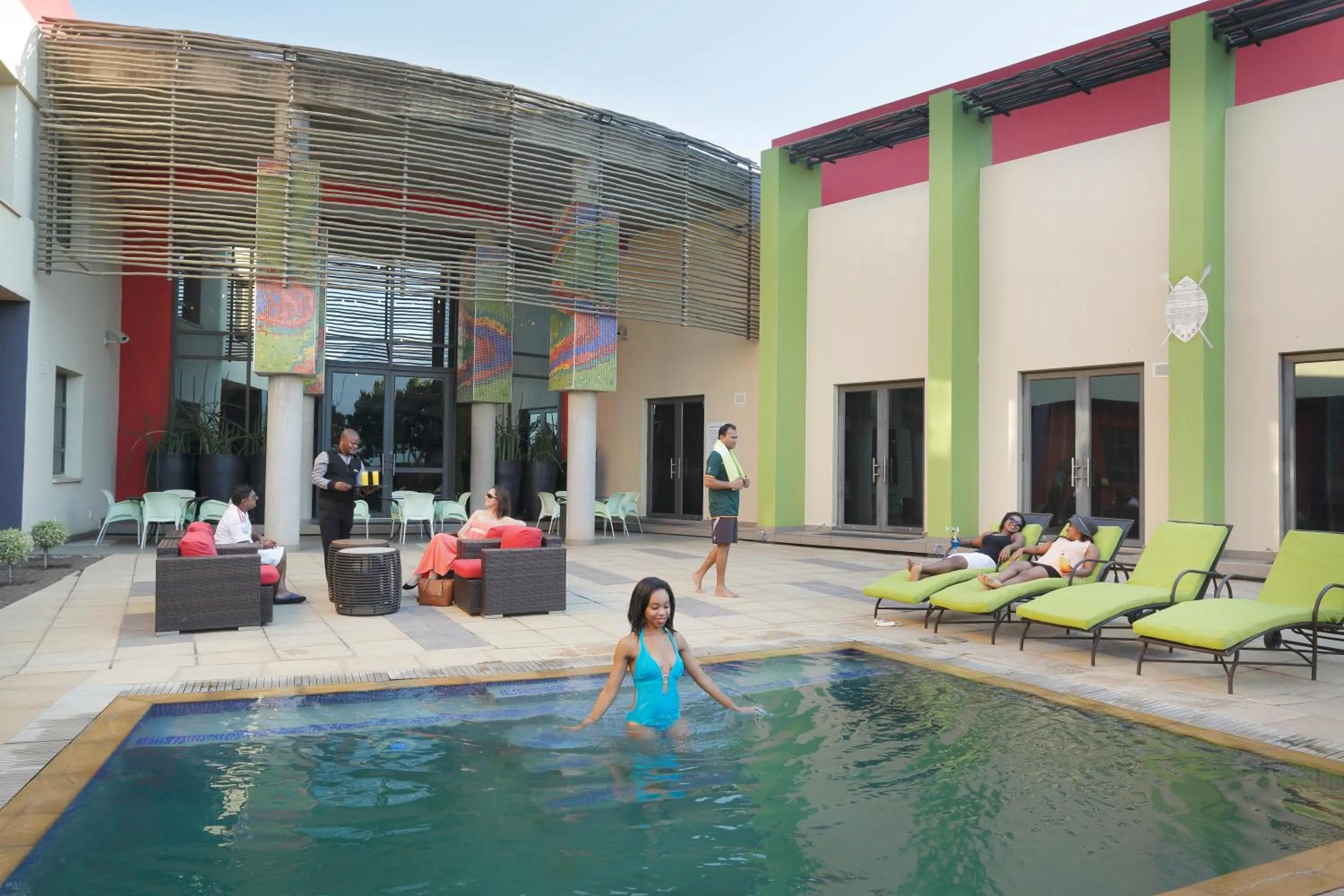 Garden in Peermont Metcourt at Umfolozi, Empangeni