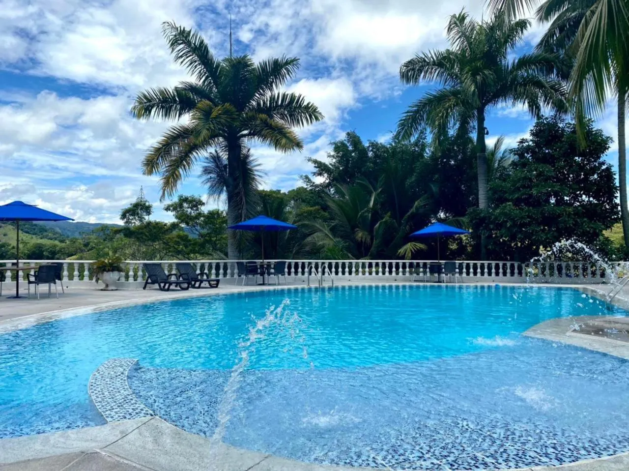 Pool view in La Manola Finca Hotel