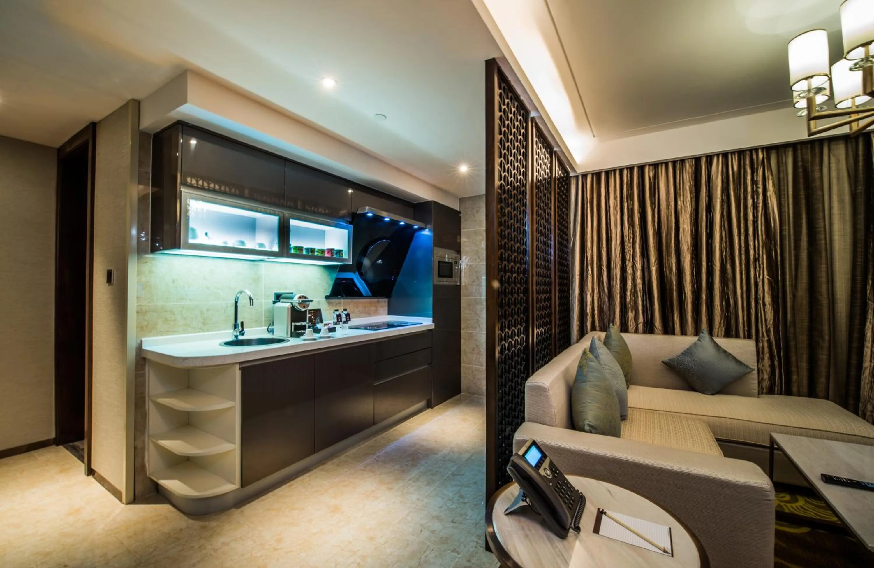 Kitchen or kitchenette, Bed in Braira Qurtubah