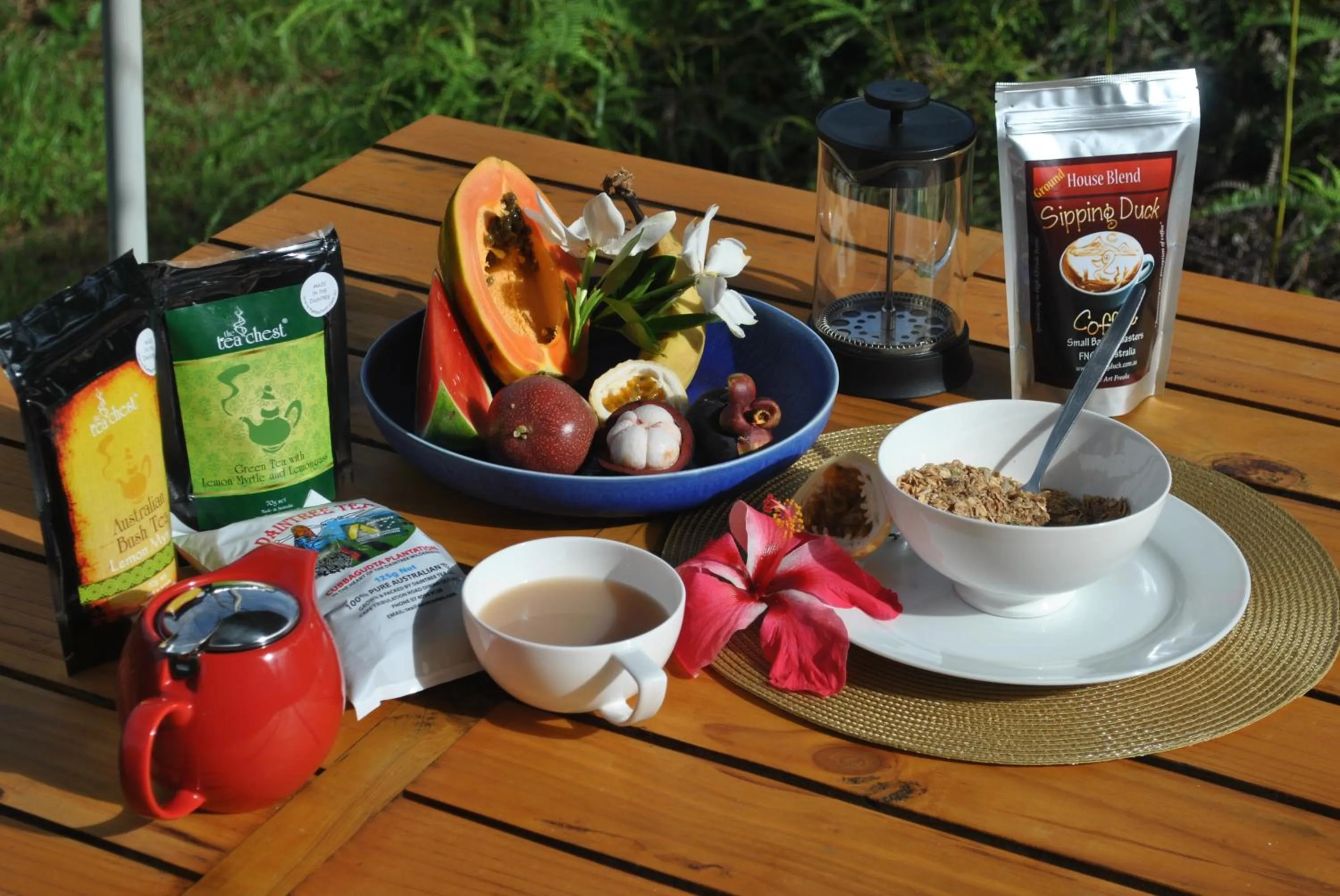 Food close-up in Wompoo Eco Retreat