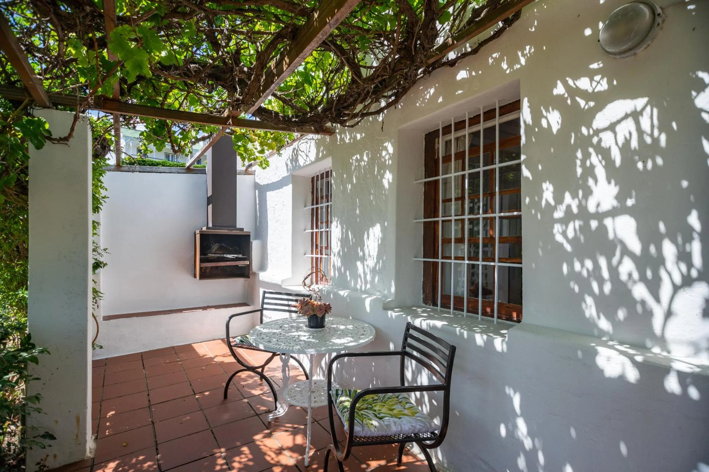 Patio in Bosky Dell on Boulders Beach