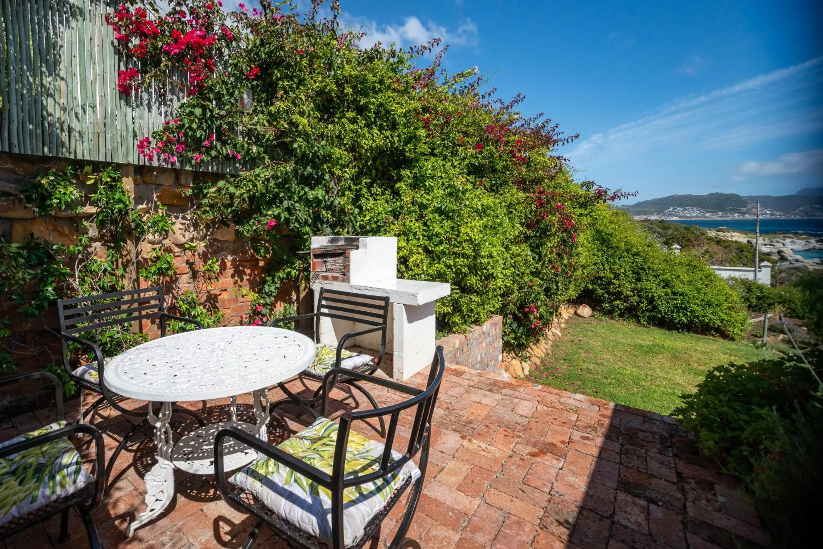 Patio in Bosky Dell on Boulders Beach