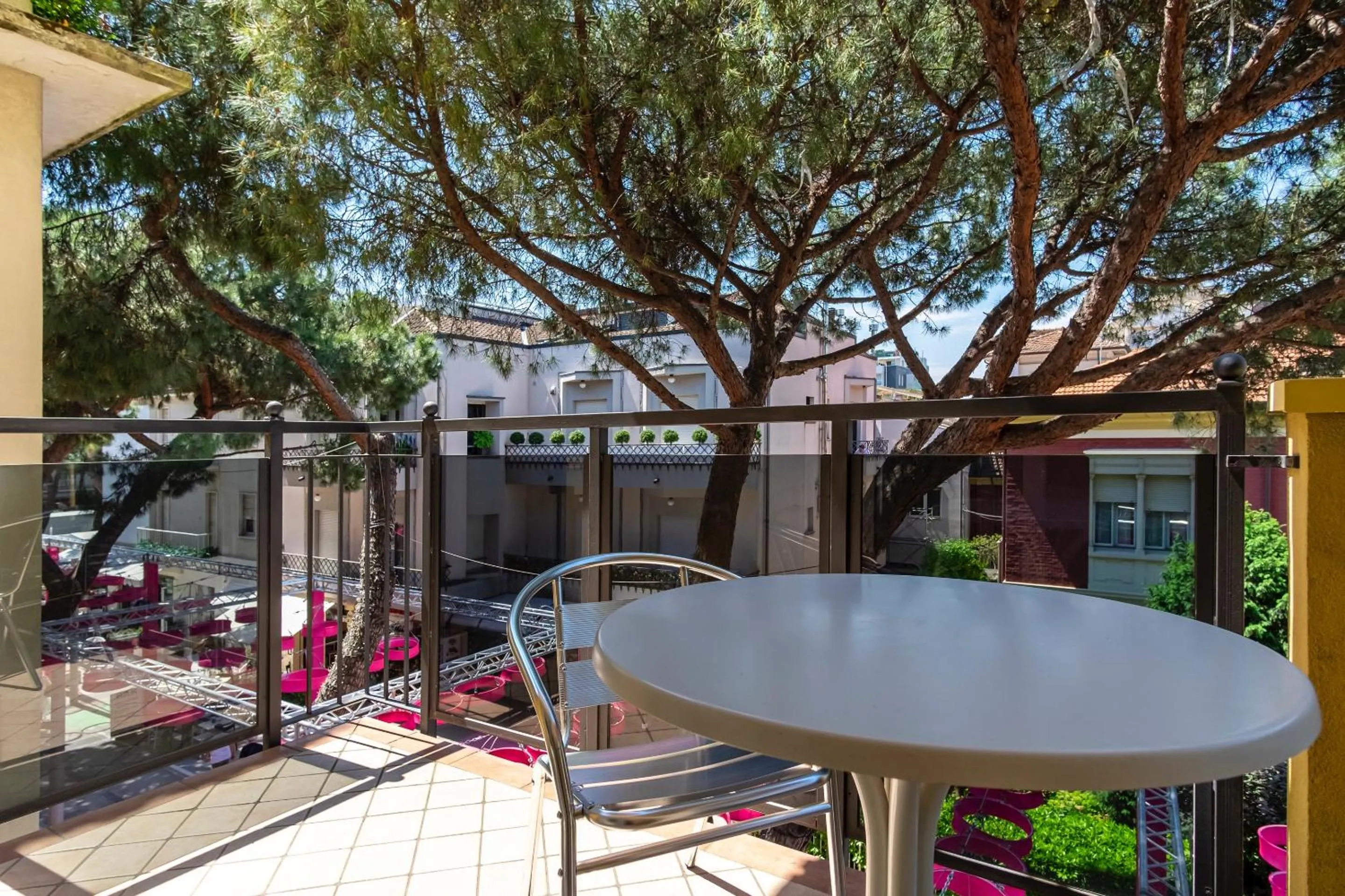 Balcony/Terrace in Hotel Mocambo Riccione CENTRALISSIMO AL MARE