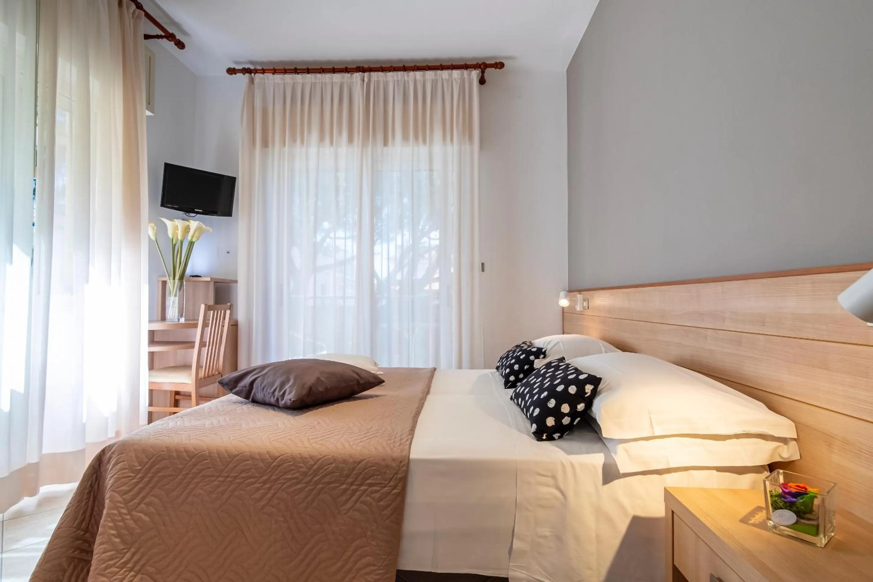 Bed in Hotel Mocambo Riccione CENTRALISSIMO AL MARE